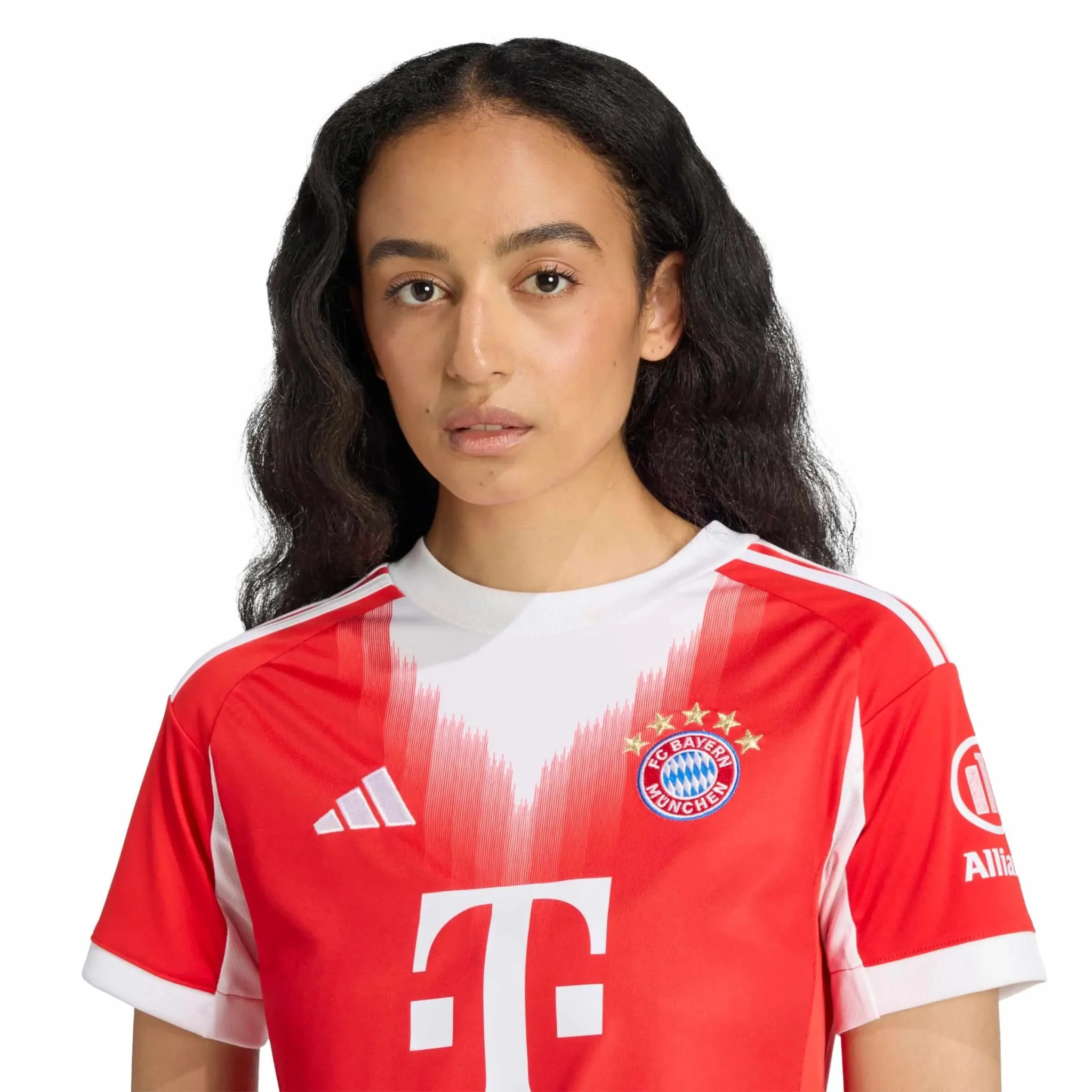 adidas 2025-26 Bayern Munich Women's Stadium Home Soccer Jersey - Image 5