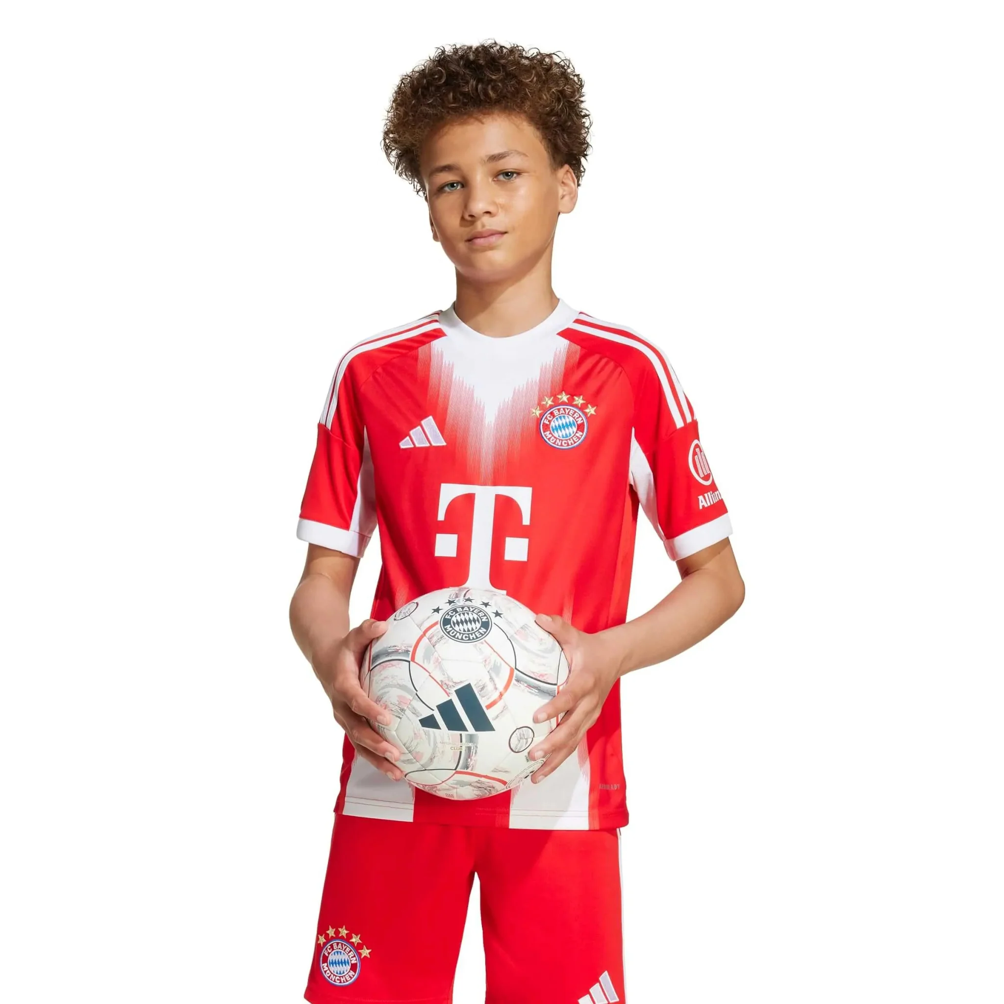 adidas 2025-26 Bayern Munich Youth Stadium Home Soccer Jersey - Image 5