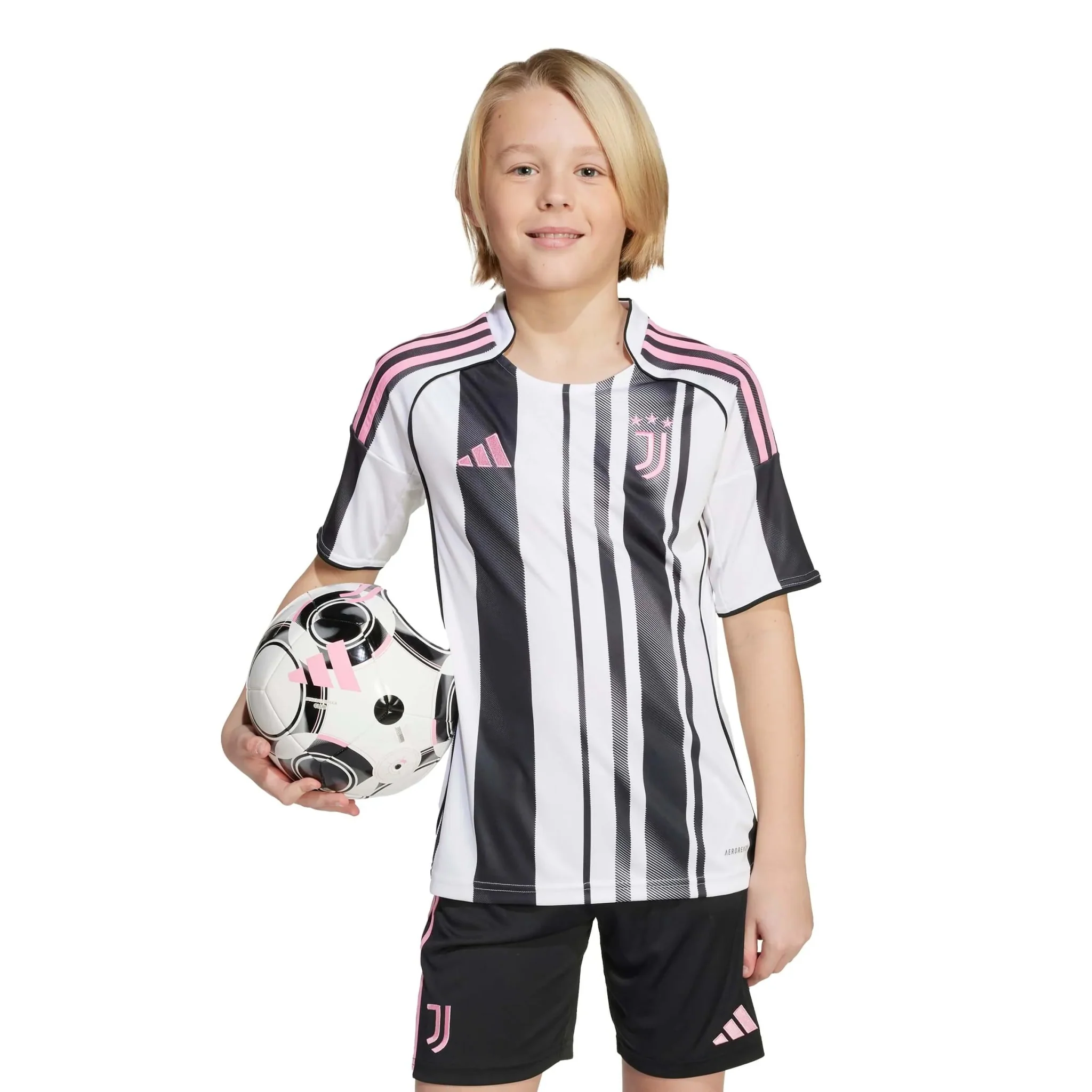adidas 2025-26 Juventus Youth Stadium Home Soccer Jersey - Image 3