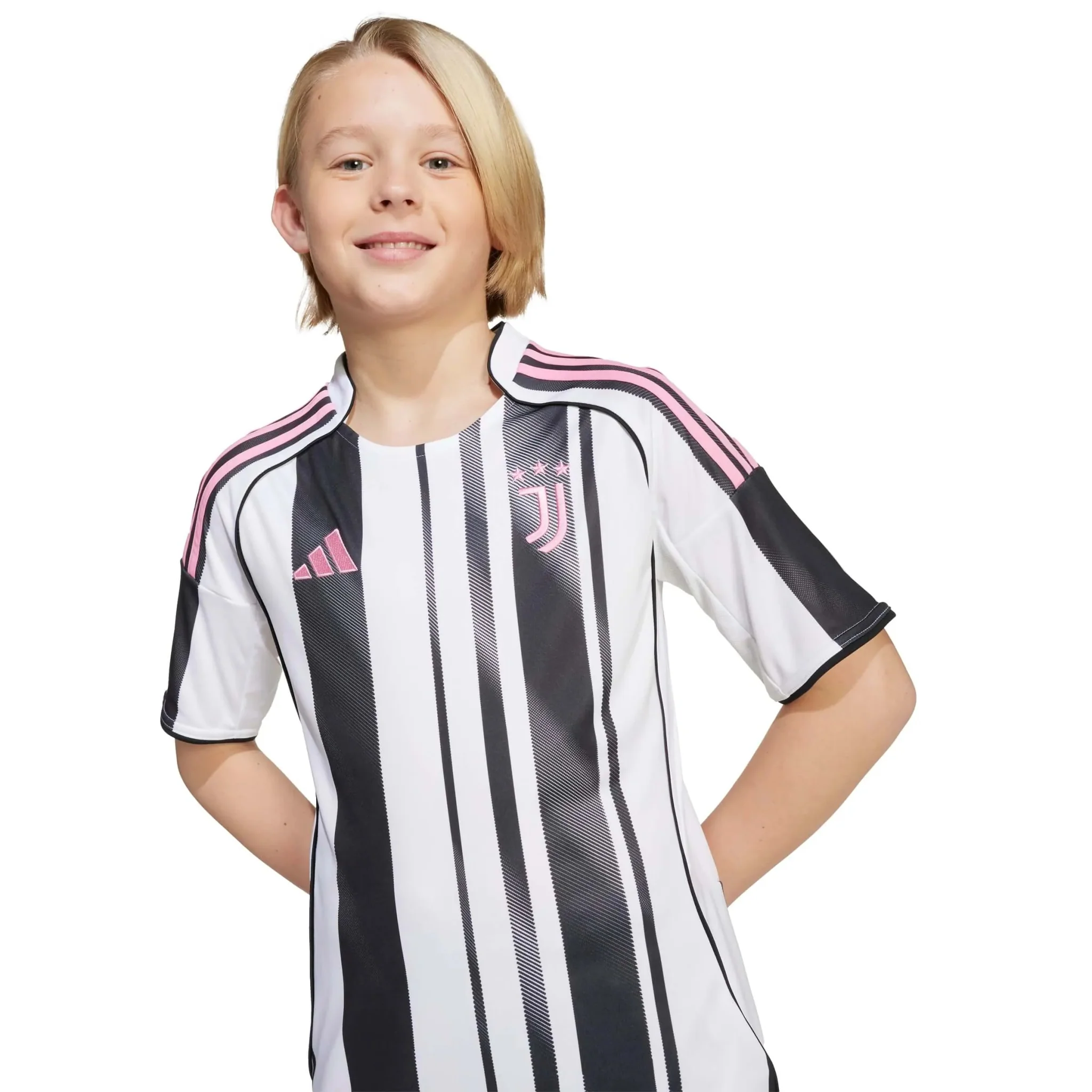 adidas 2025-26 Juventus Youth Stadium Home Soccer Jersey - Image 6