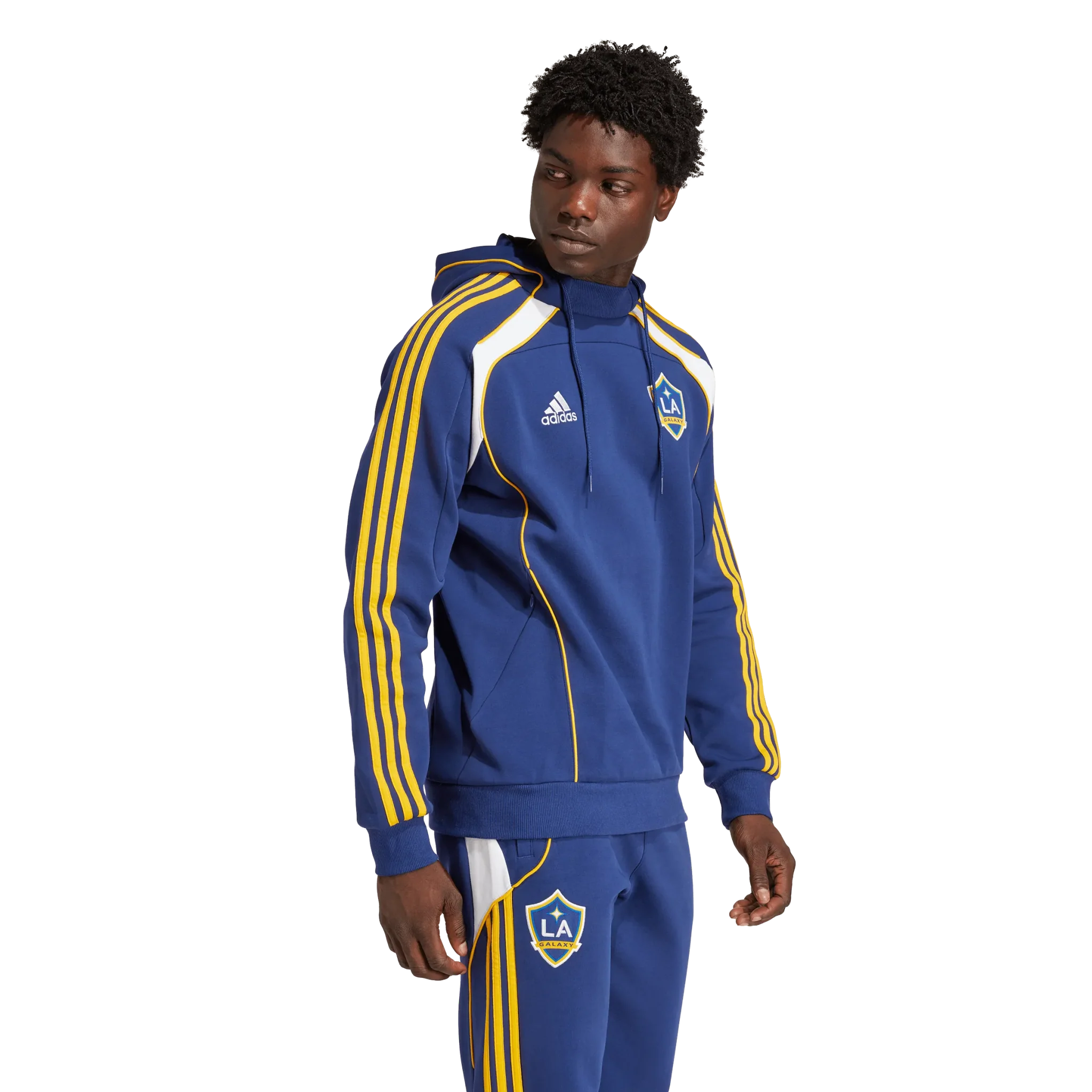 adidas 2026 LA Galaxy Men's Travel Hoodie - Image 3