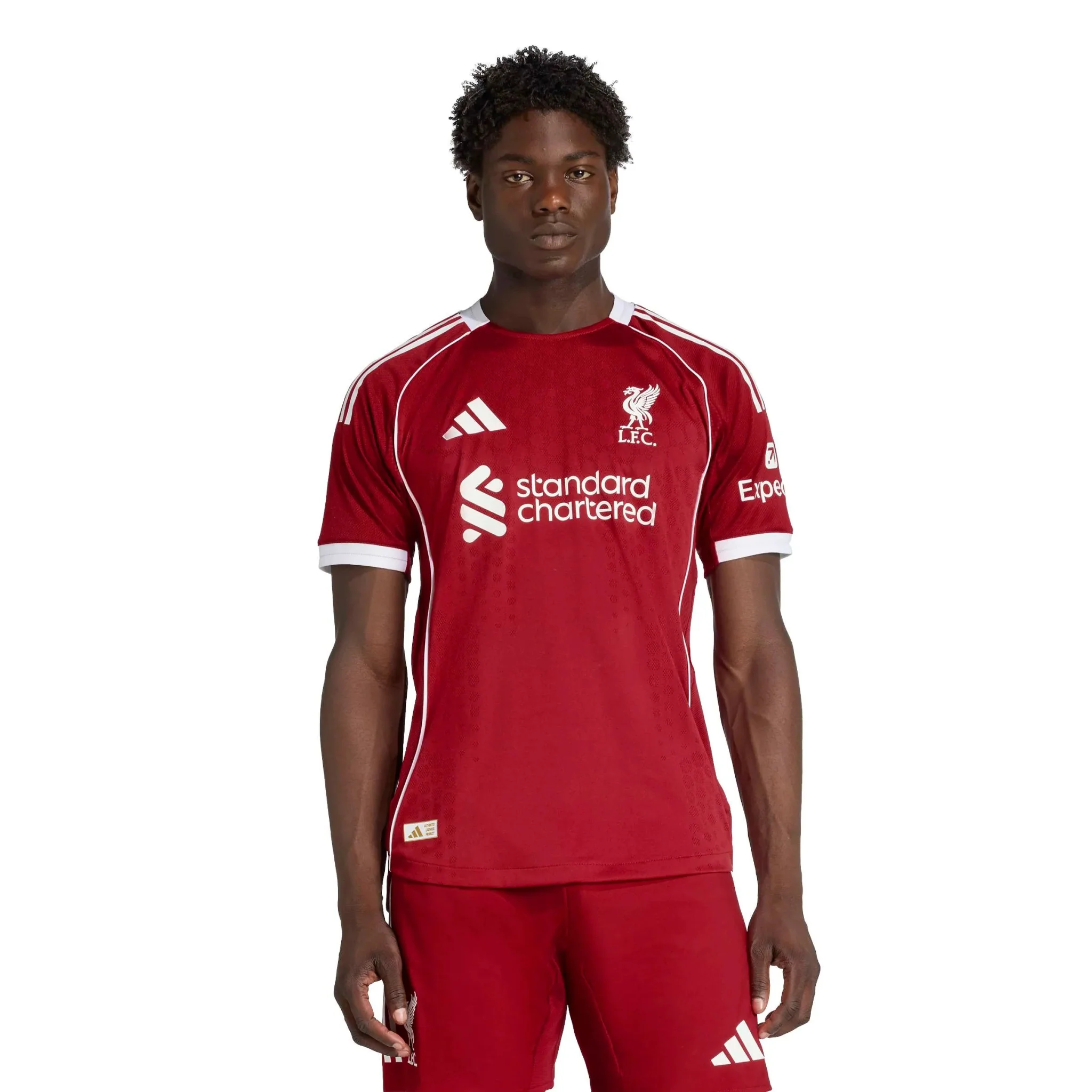 adidas 2025-26 Liverpool Men's Authentic Home Soccer Jersey - Image 3
