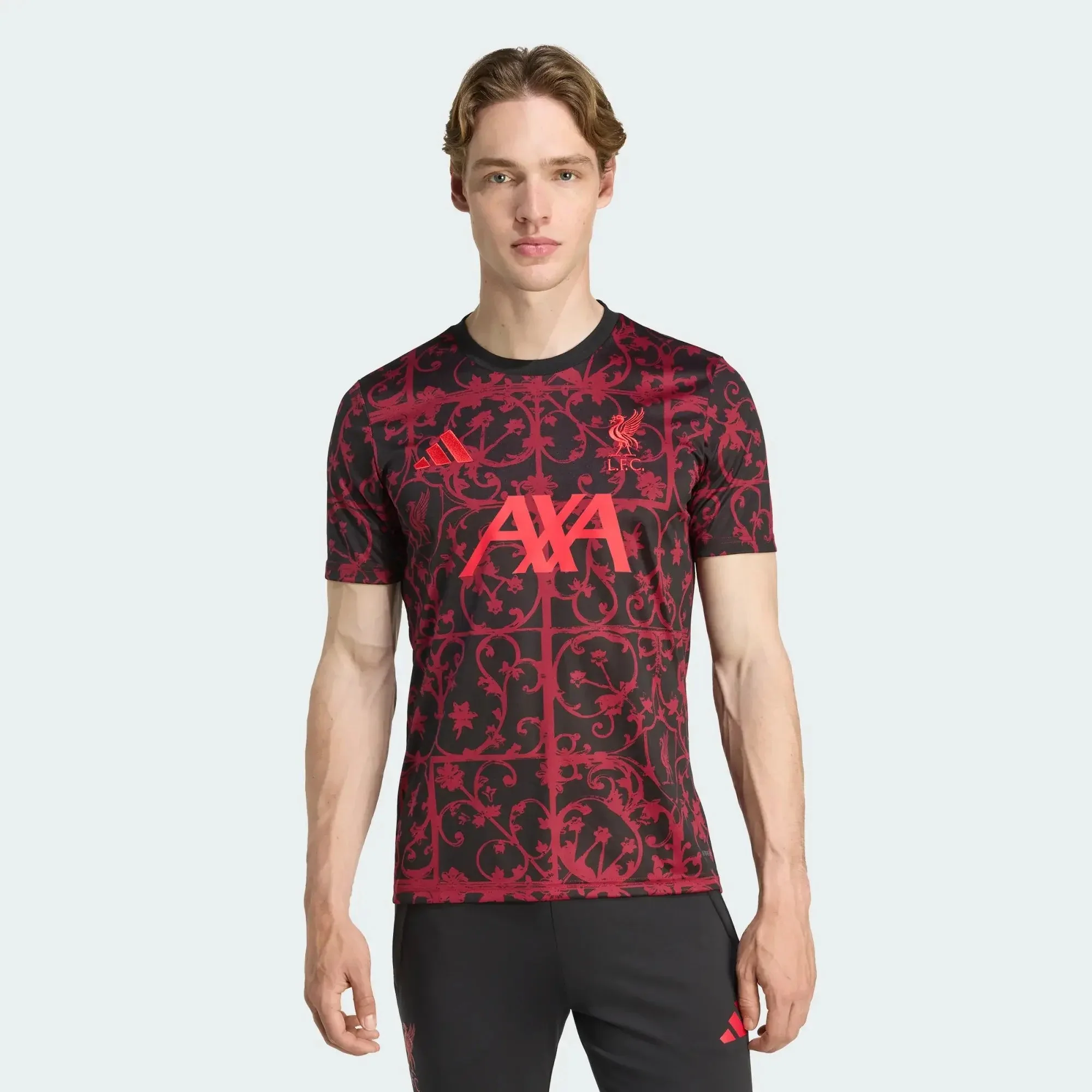 adidas 2025-26 Liverpool Men's Pre-Match Soccer Jersey - Image 3