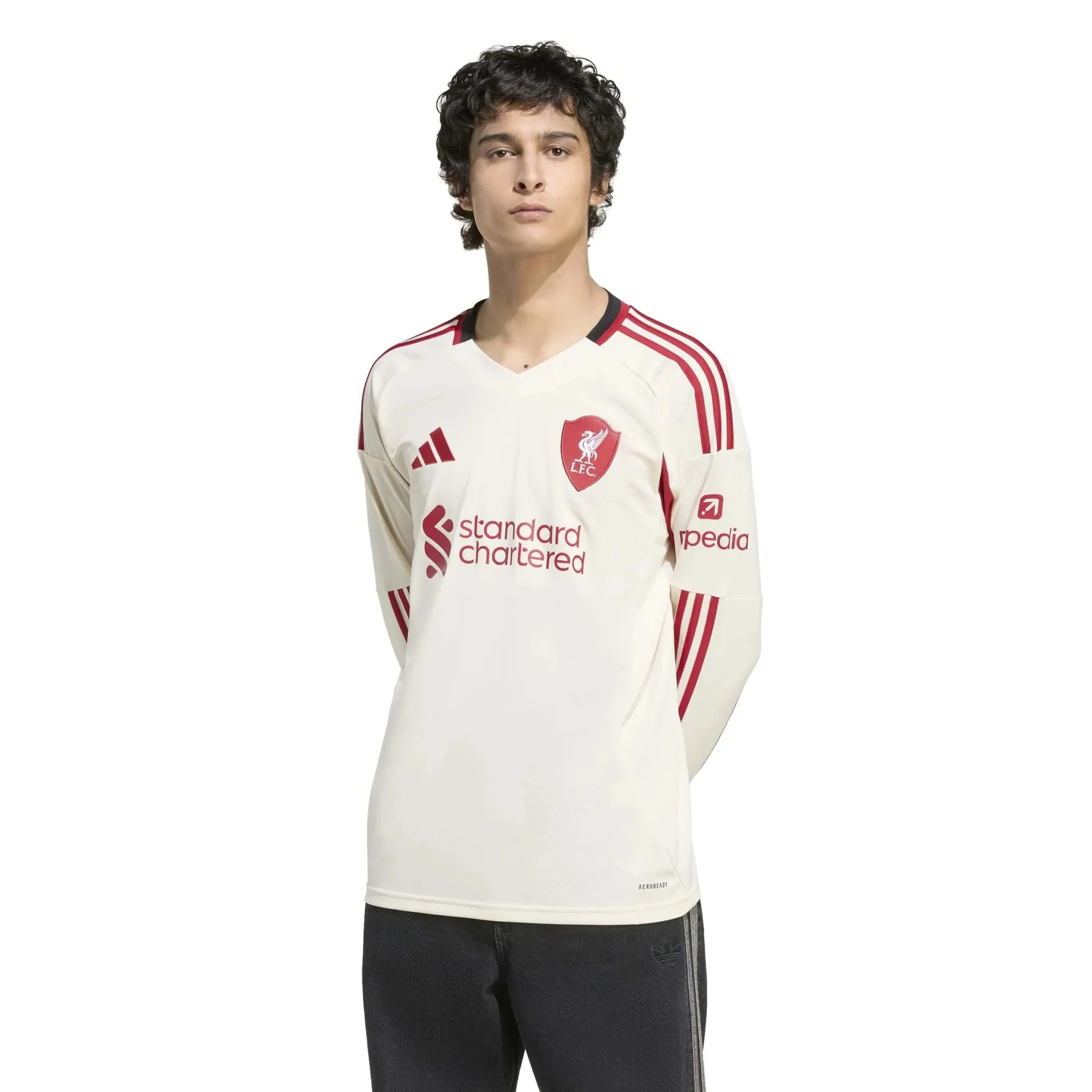 adidas 2025-26 Liverpool Men's Stadium Away Long-Sleeve Soccer Jersey - Image 3