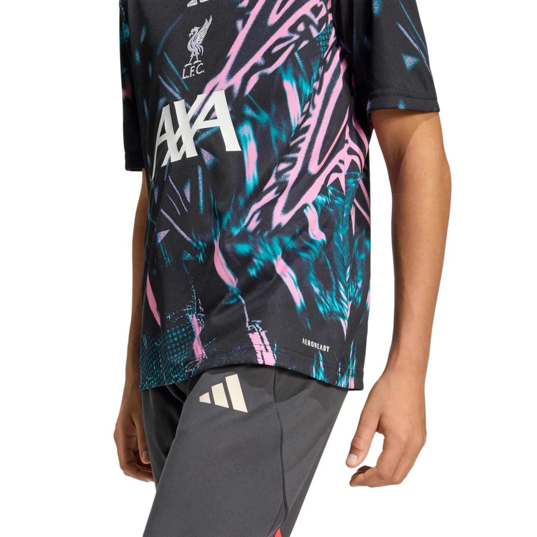 adidas 2025-26 Liverpool Youth Pre-Match Soccer Jersey - Image 6
