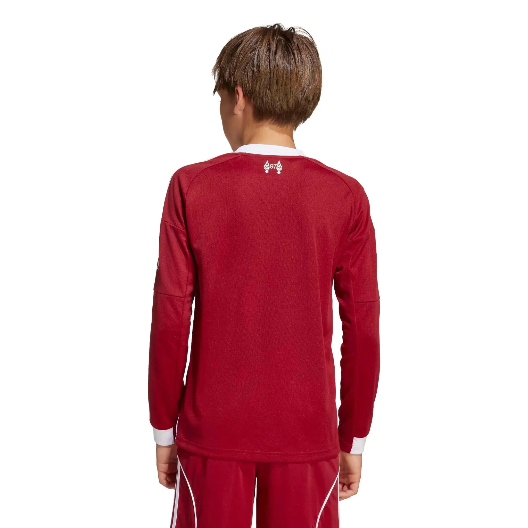 adidas 2025-26 Liverpool Youth Stadium Home Long-Sleeve Soccer Jersey - Image 6