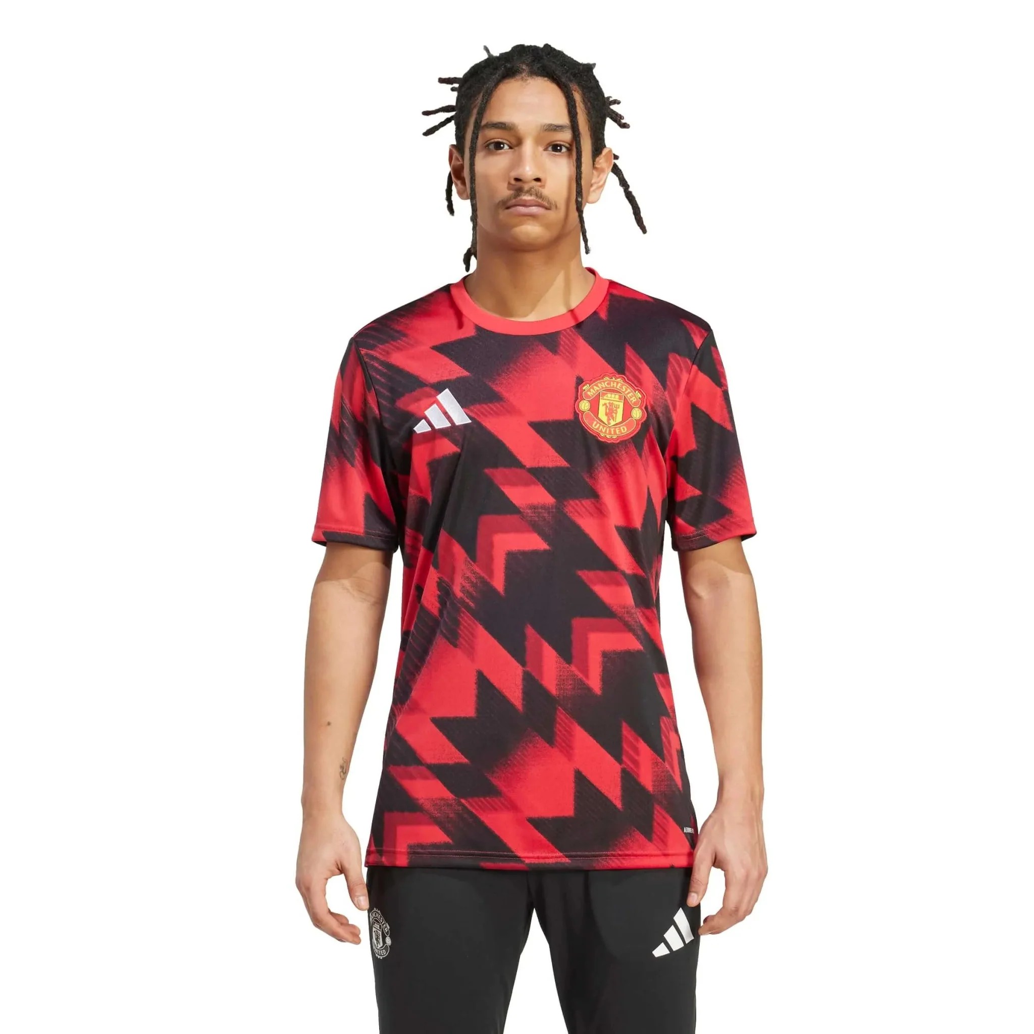 adidas 2025-26 Manchester United Men's Pre-Match Soccer Jersey - Image 3