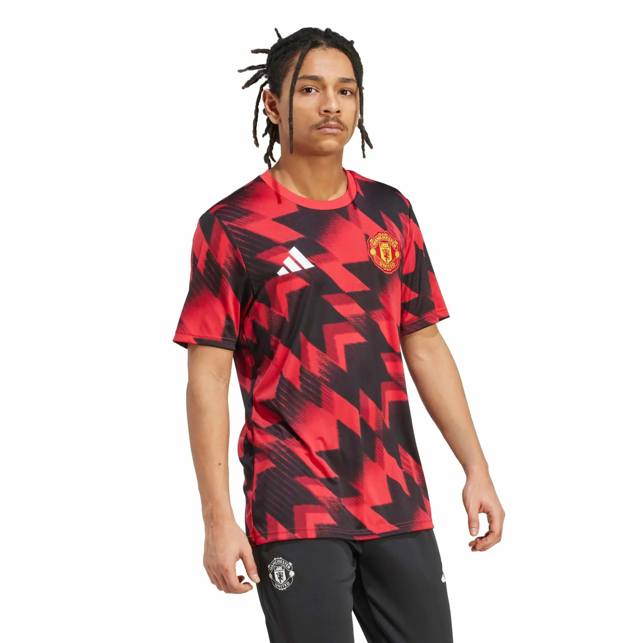 adidas 2025-26 Manchester United Men's Pre-Match Soccer Jersey - Image 4