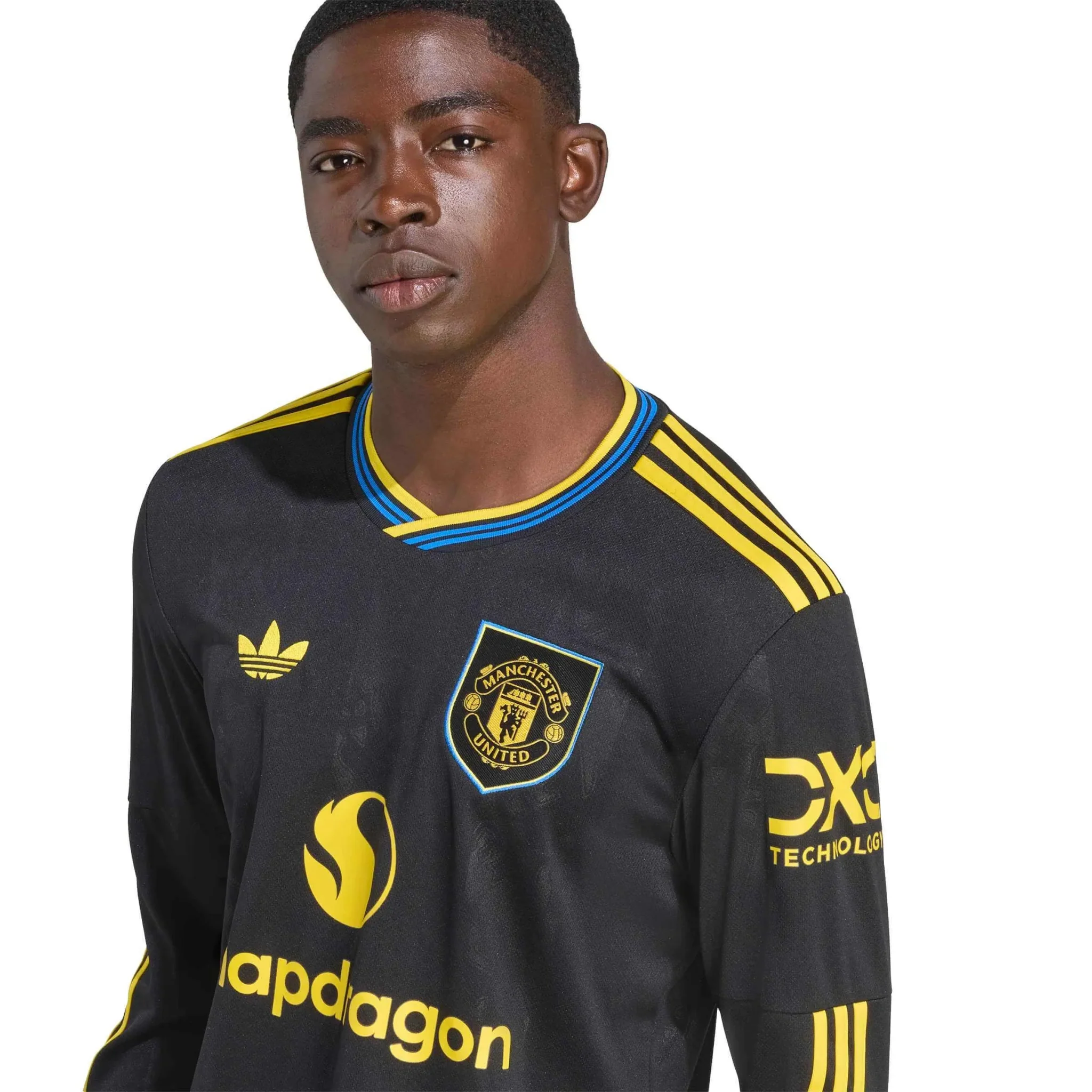 adidas 2025-26 Manchester United Men's Stadium Third Long-Sleeve Soccer Jersey - Image 5