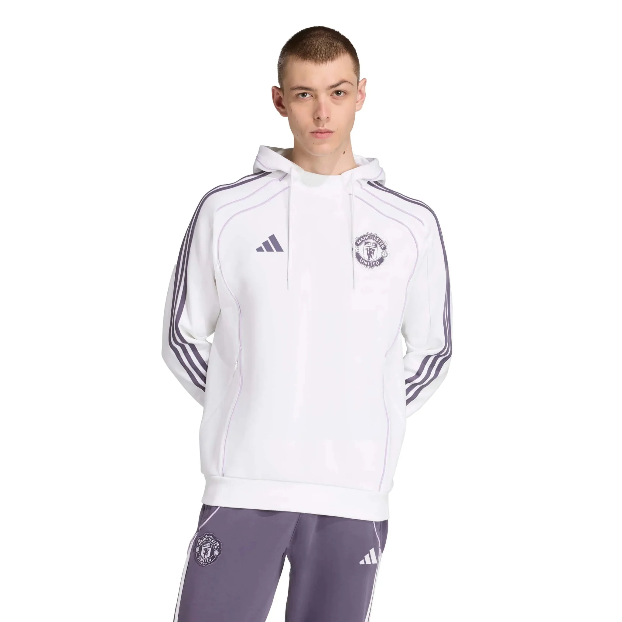 adidas 2025-26 Manchester United Men's UBP Double Knitted Hoodie - Image 2