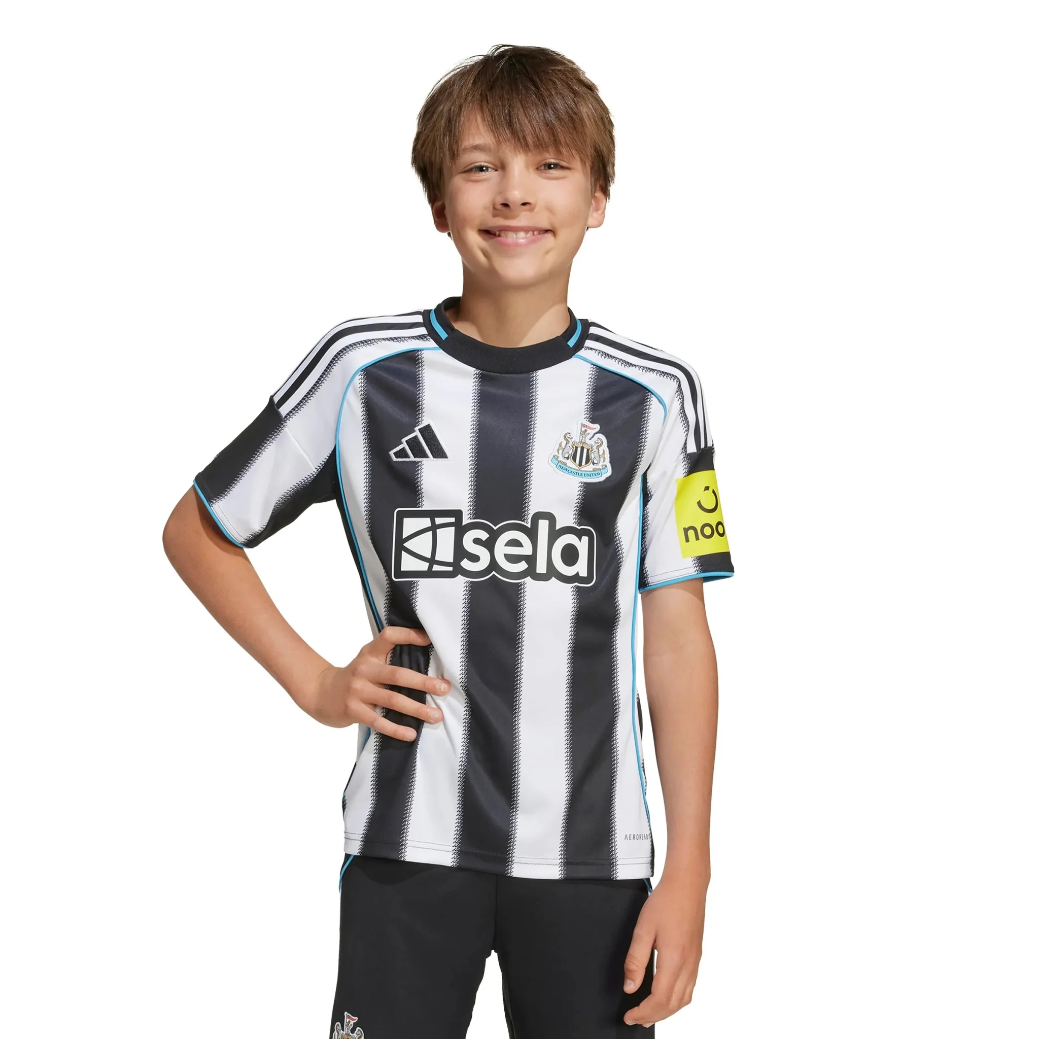 adidas 2025-26 Newcastle Youth Stadium Home Soccer Jersey - Image 3