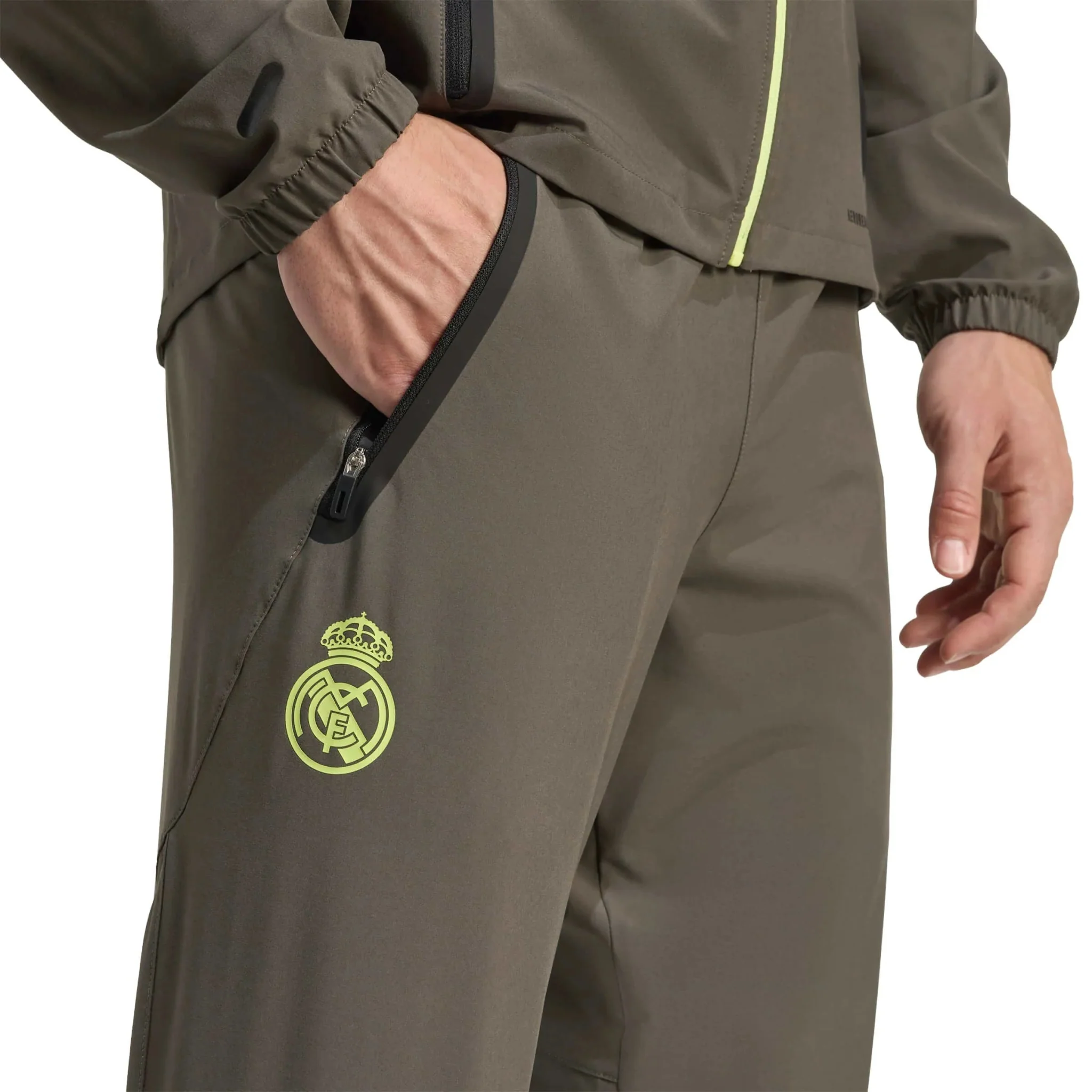adidas 2025-26 Real Madrid Men's Tiro 25 Competition Vis Tech Travel Pants - Image 5