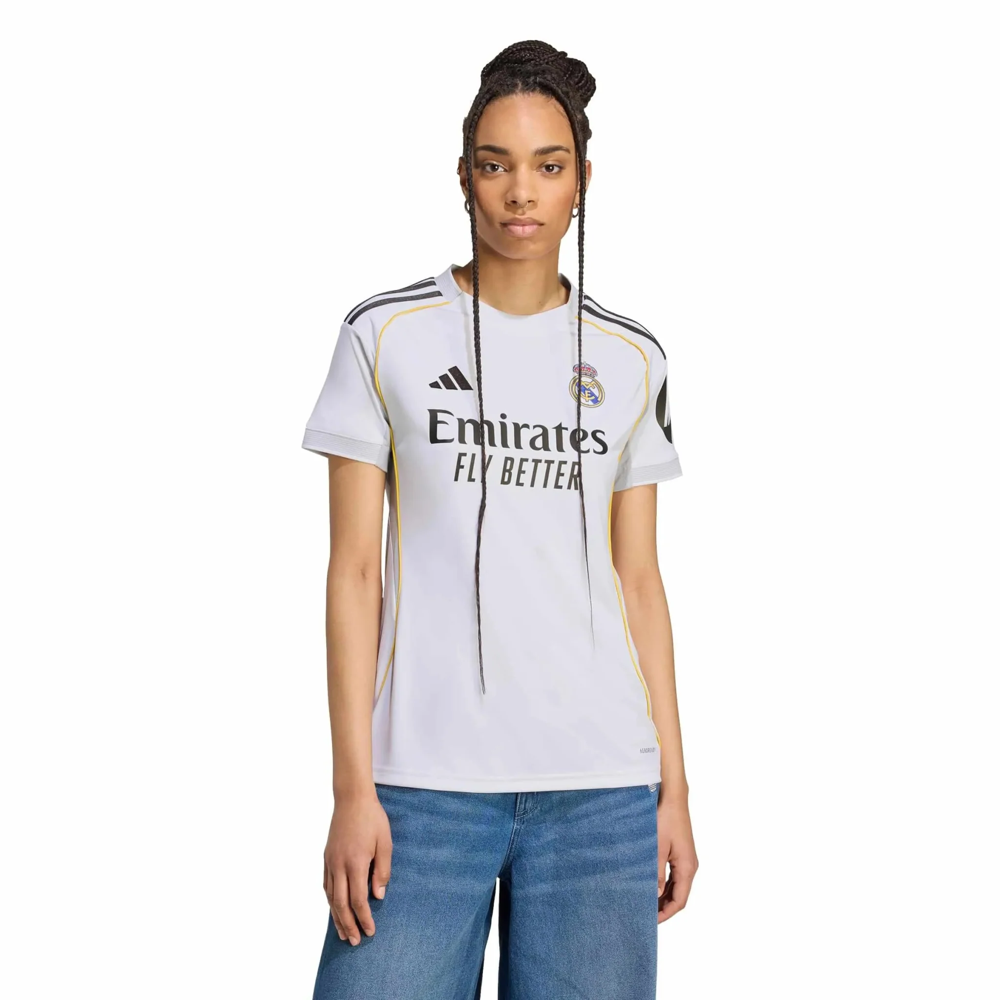 adidas 2025-26 Real Madrid Women's Stadium Home Soccer Jersey - Image 3