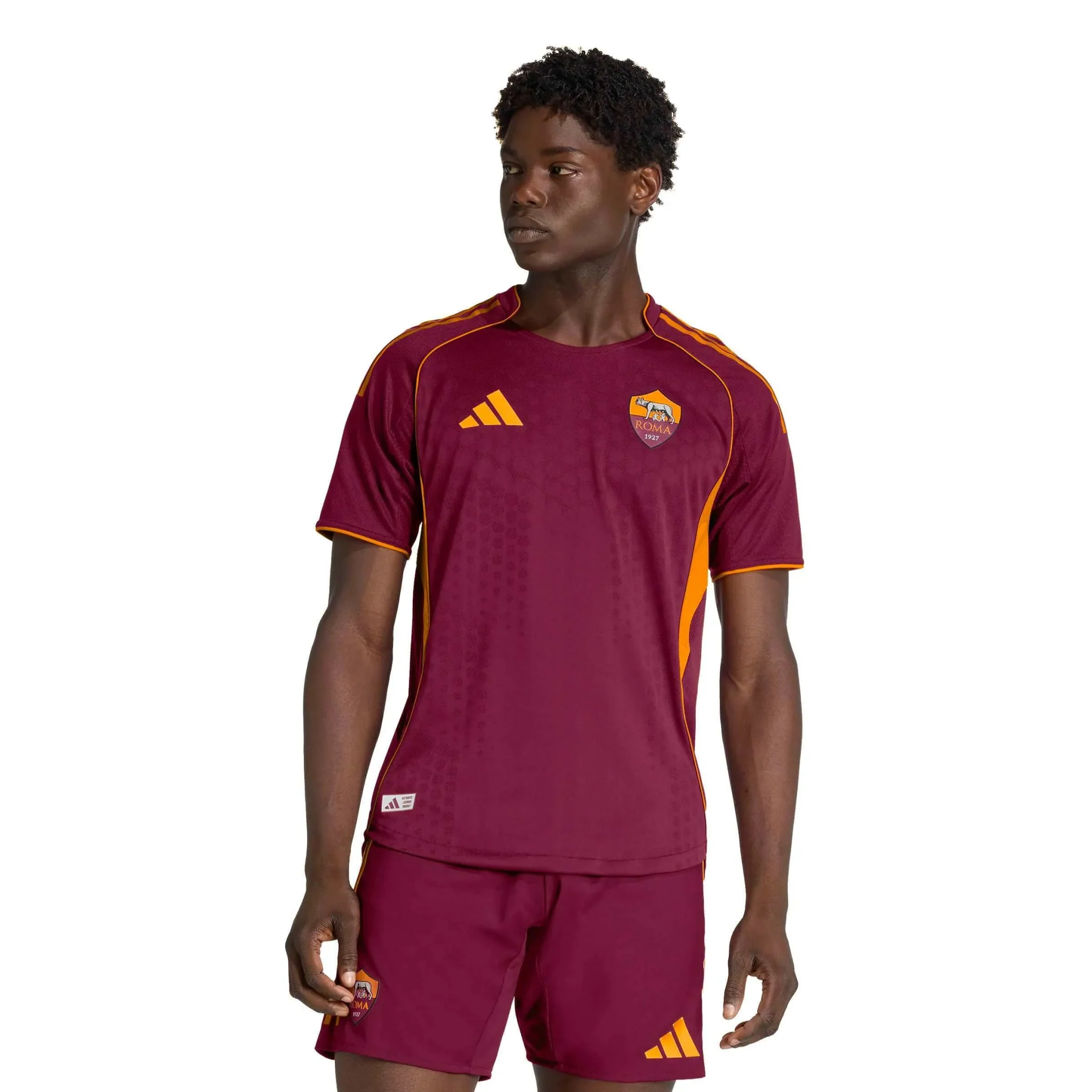 adidas 2025-26 Roma Men's Authentic Home Soccer Jersey - Image 3