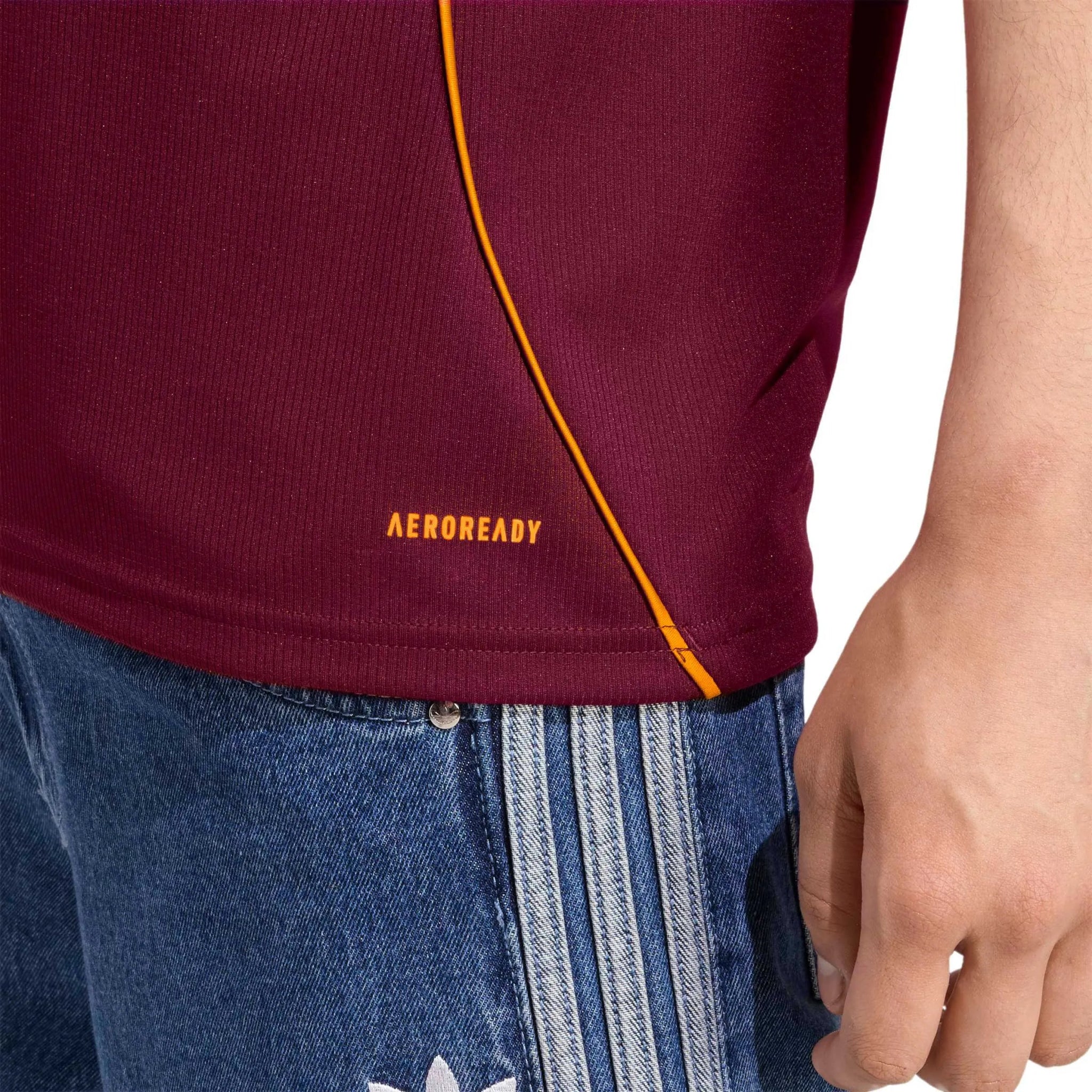 adidas 2025-26 Roma Men's Stadium Home Soccer Jersey - Image 6