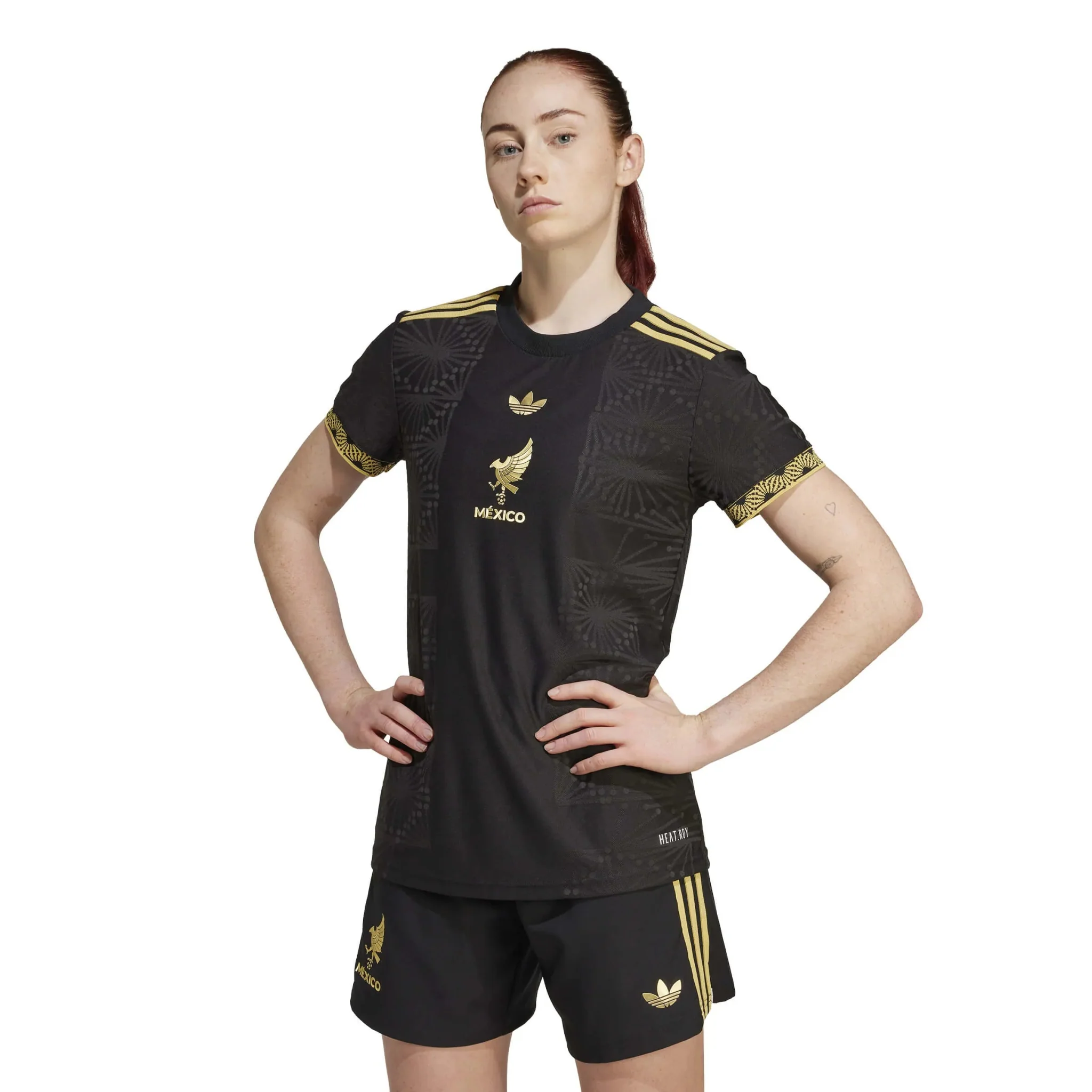 adidas 2025 Mexico Women's De Oro Authentic Soccer Jersey - Image 3