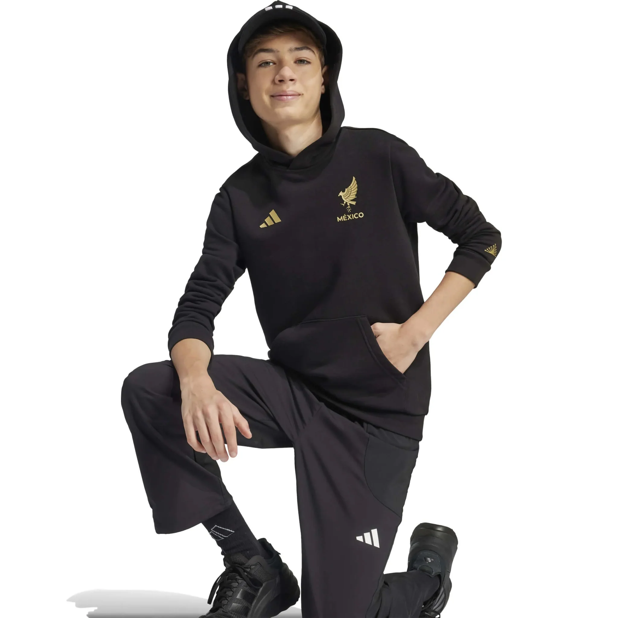 adidas 2025 Mexico Youth DNA Hoodie - Image 6
