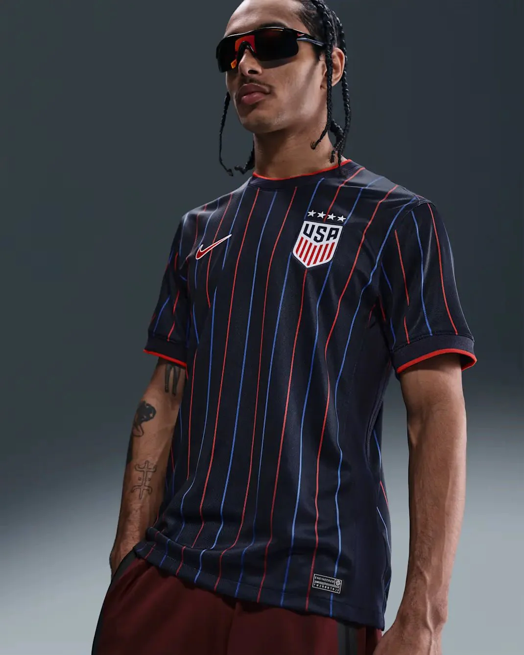 Nike 2025 USA Women's (Men's Cut) Stadium Away Soccer Jersey - Image 3