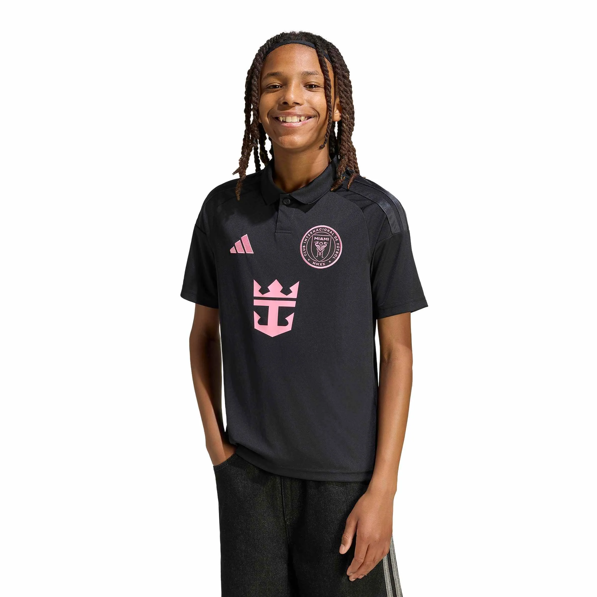 adidas 2026-27 Inter Miami Youth Stadium Away Messi #10 Soccer Jersey - Image 6