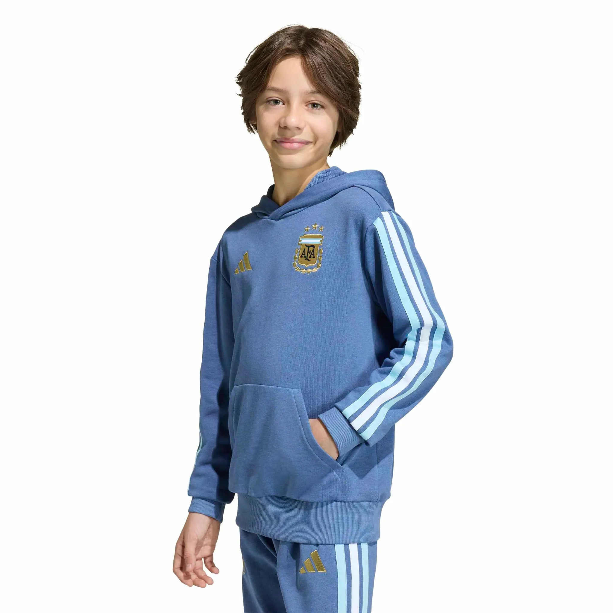 adidas 2026 Argentina Youth DNA Hoodie - Image 4