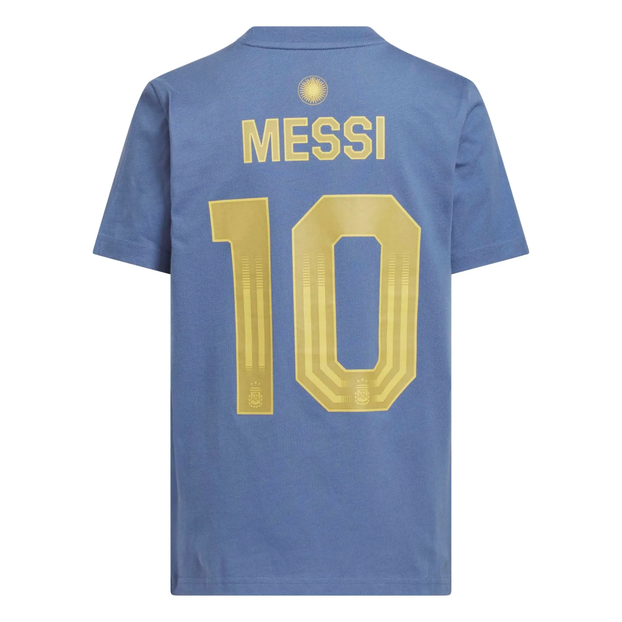 adidas 2026 Argentina Youth Messi Name And Number Tee - Image 2