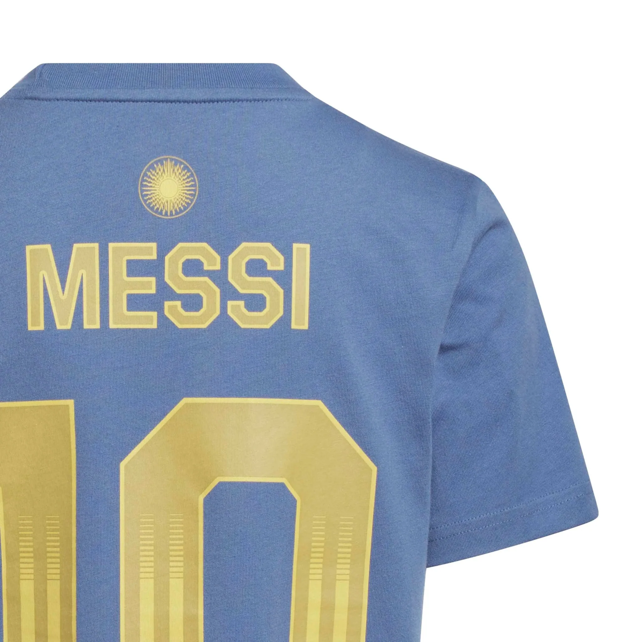 adidas 2026 Argentina Youth Messi Name And Number Tee - Image 5
