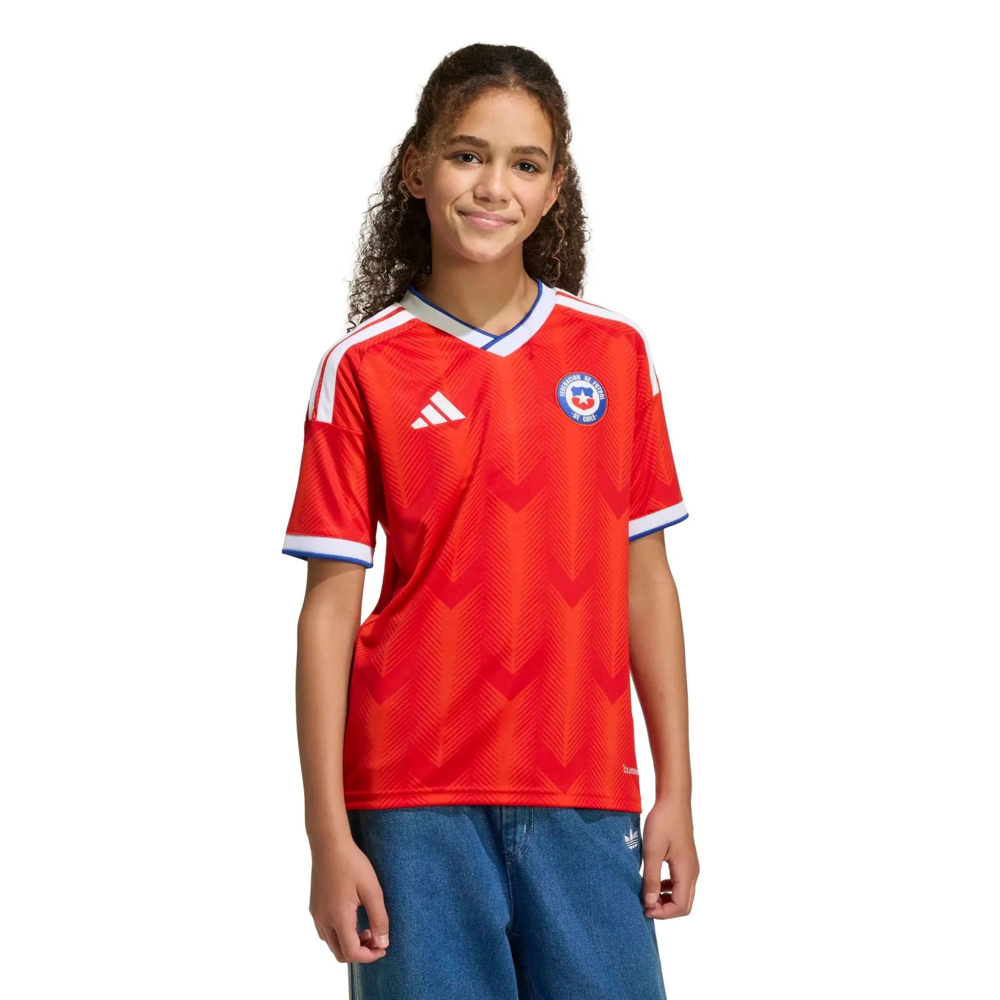 adidas 2026 Chile Youth Stadium Home Soccer Jersey - Image 5