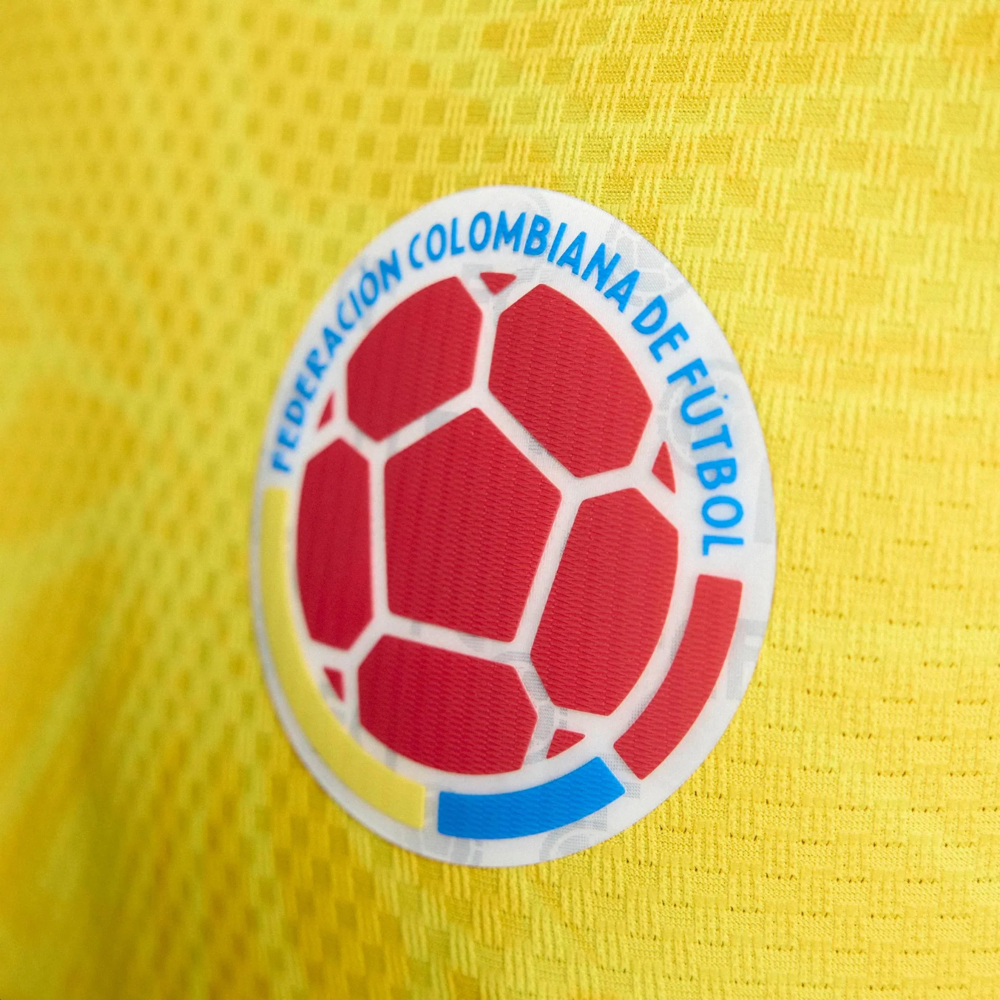 adidas 2026 Colombia Men's Authentic Home Long-Sleeve Soccer Jersey - Image 7