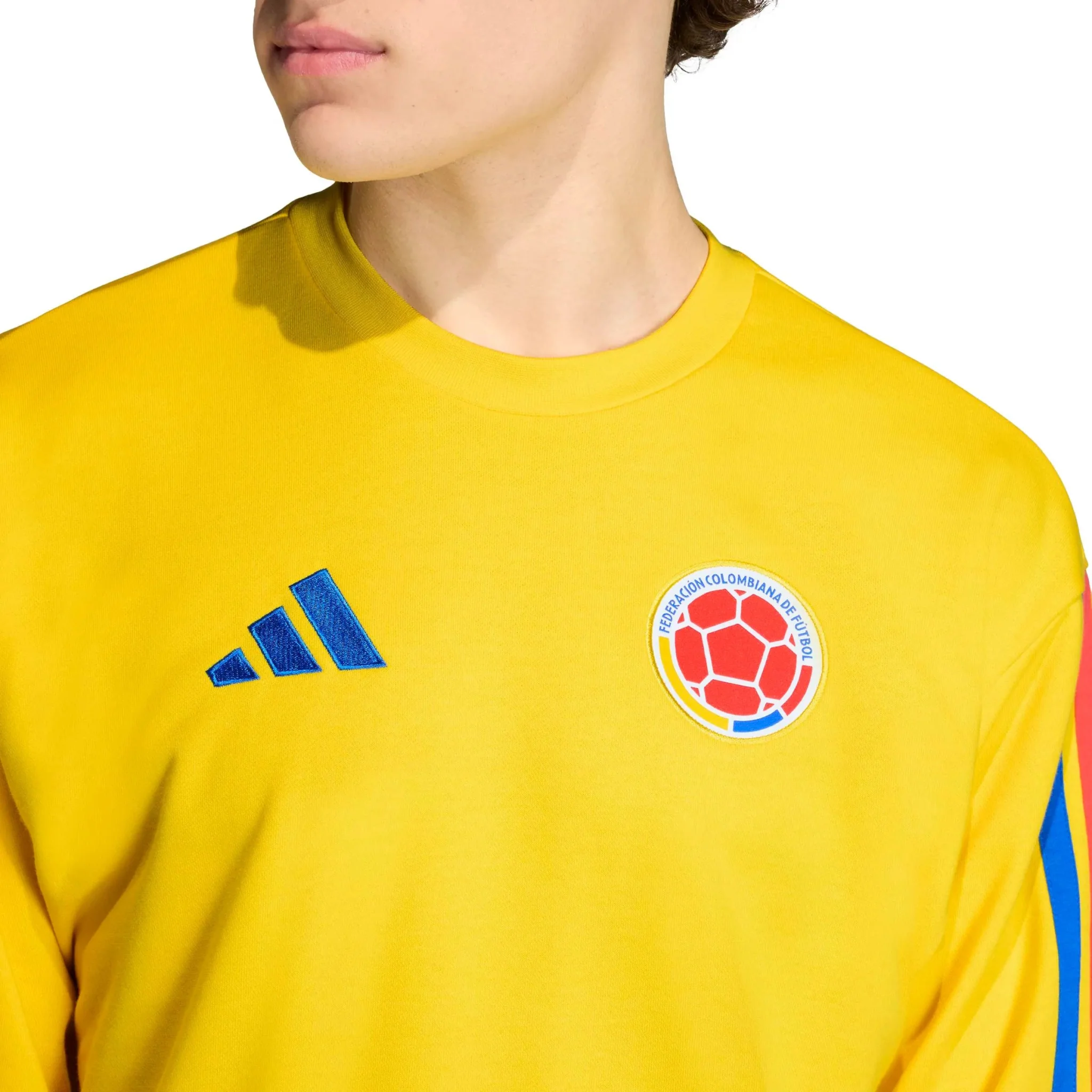 adidas 2026 Colombia Men's DNA Crew Sweatshirt - Image 5