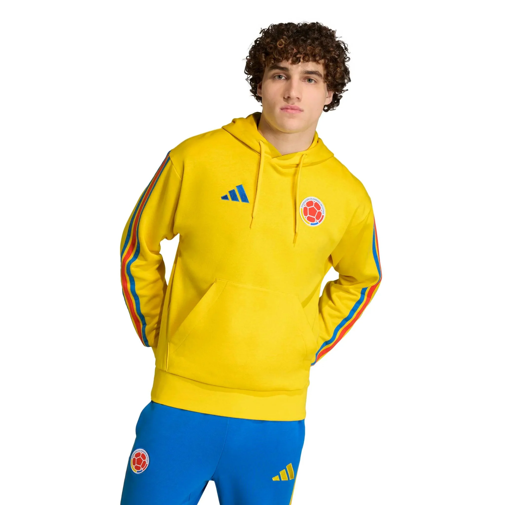 adidas 2026 Colombia Men's DNA Fleece Hoodie - Image 2