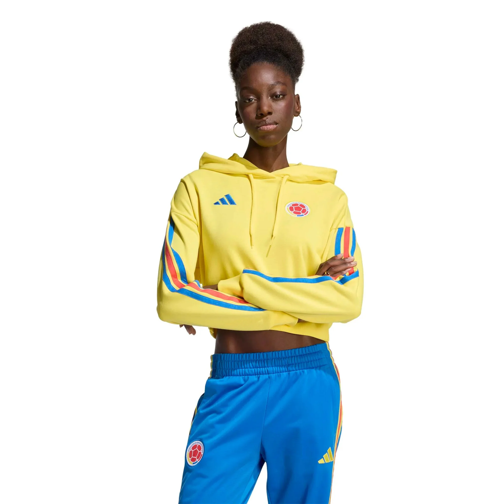 adidas 2026 Colombia Women's DNA Hoodie - Image 2