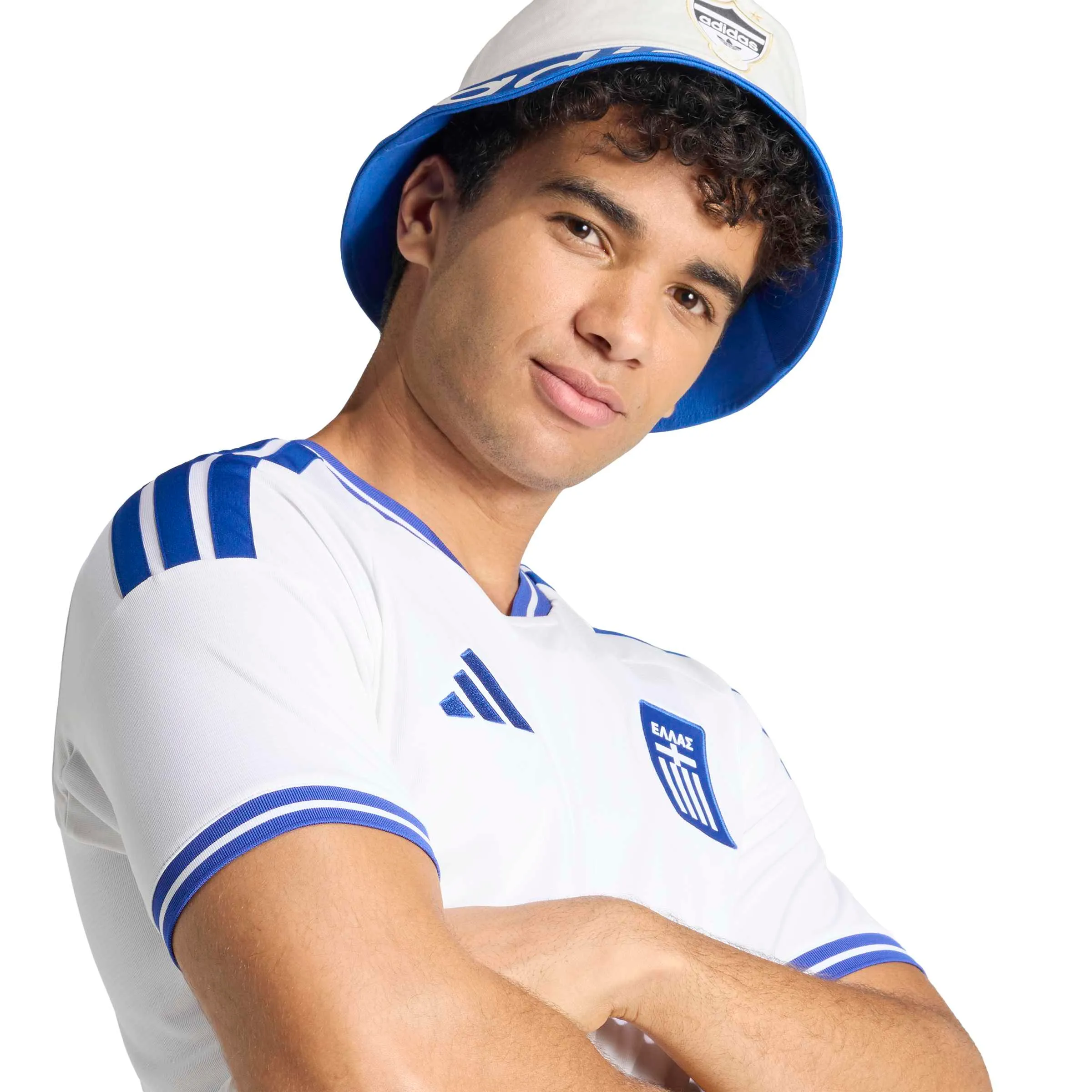 adidas 2026 Greece Men's Stadium Home Soccer Jersey - Image 5