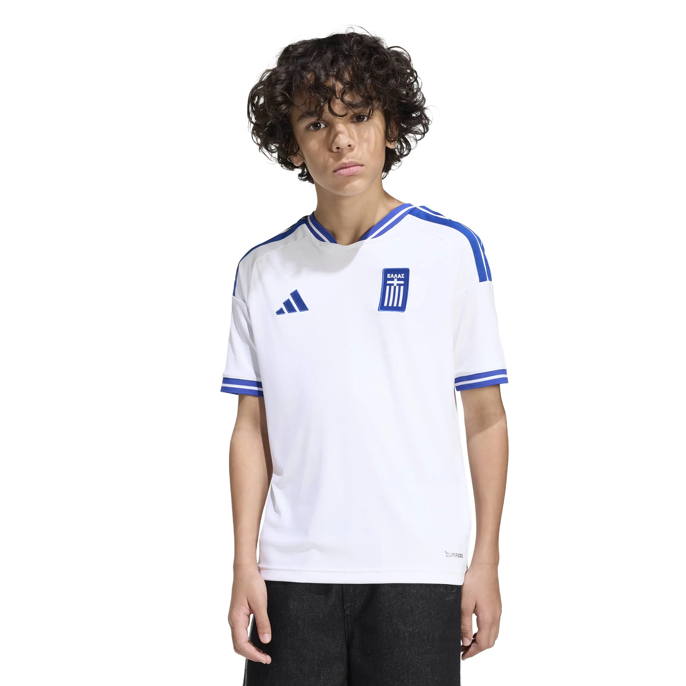adidas 2026 Greece Youth Stadium Home Soccer Jersey - Image 5