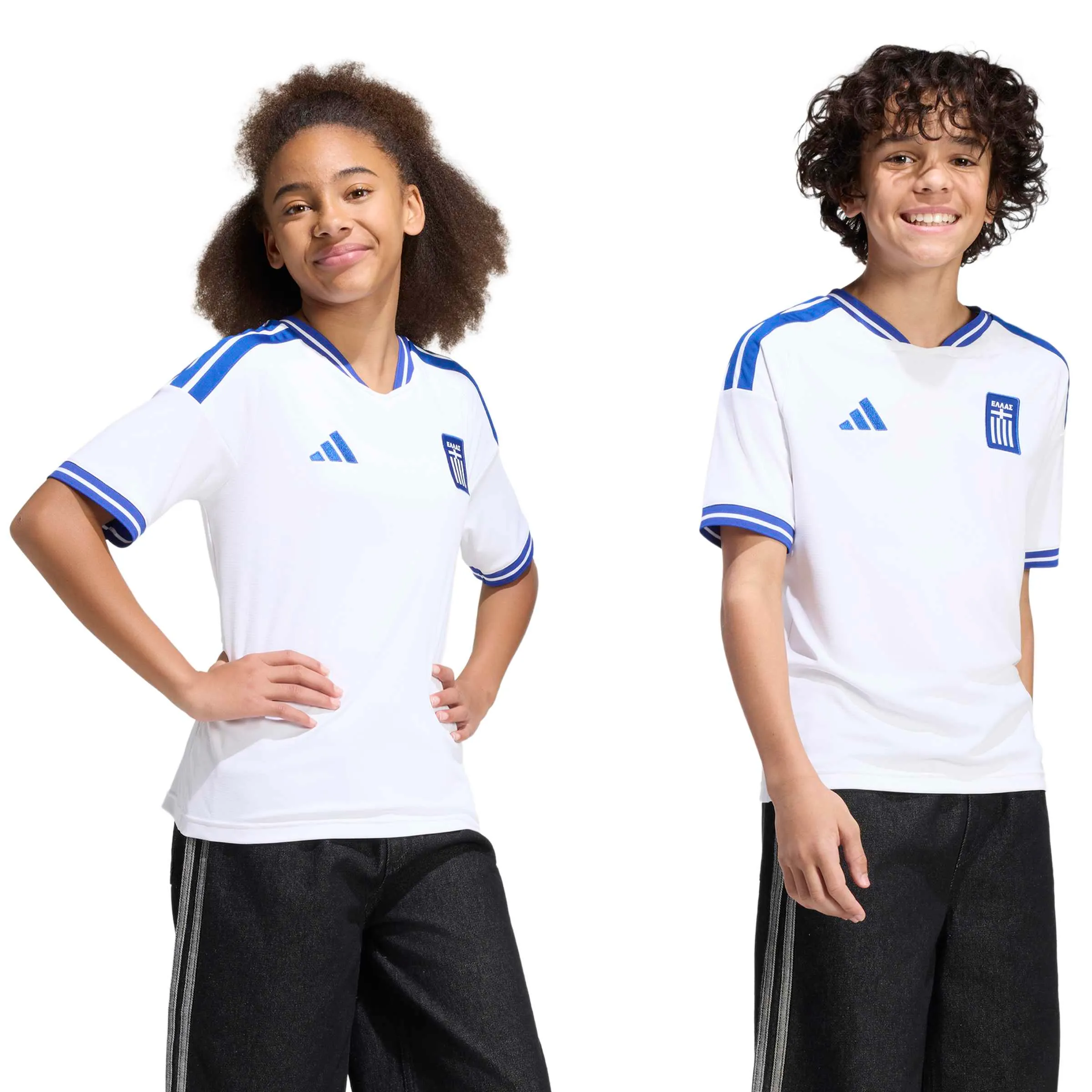adidas 2026 Greece Youth Stadium Home Soccer Jersey - Image 7