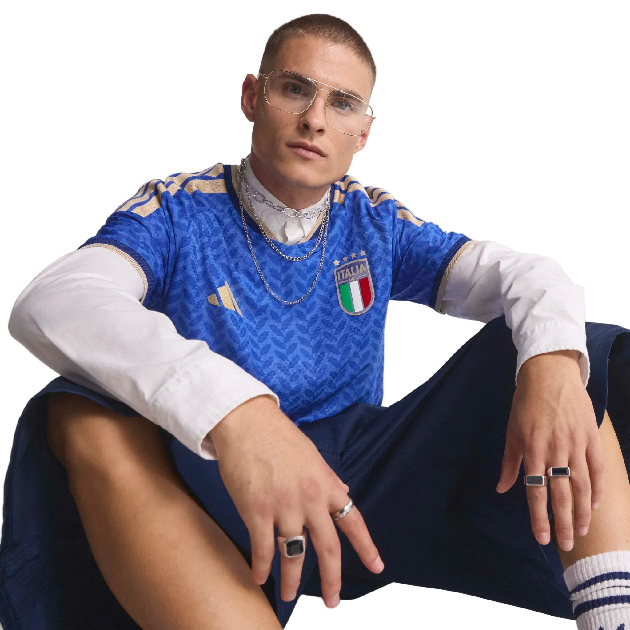 adidas 2026 Italy Men's Authentic Home Soccer Jersey - Image 5