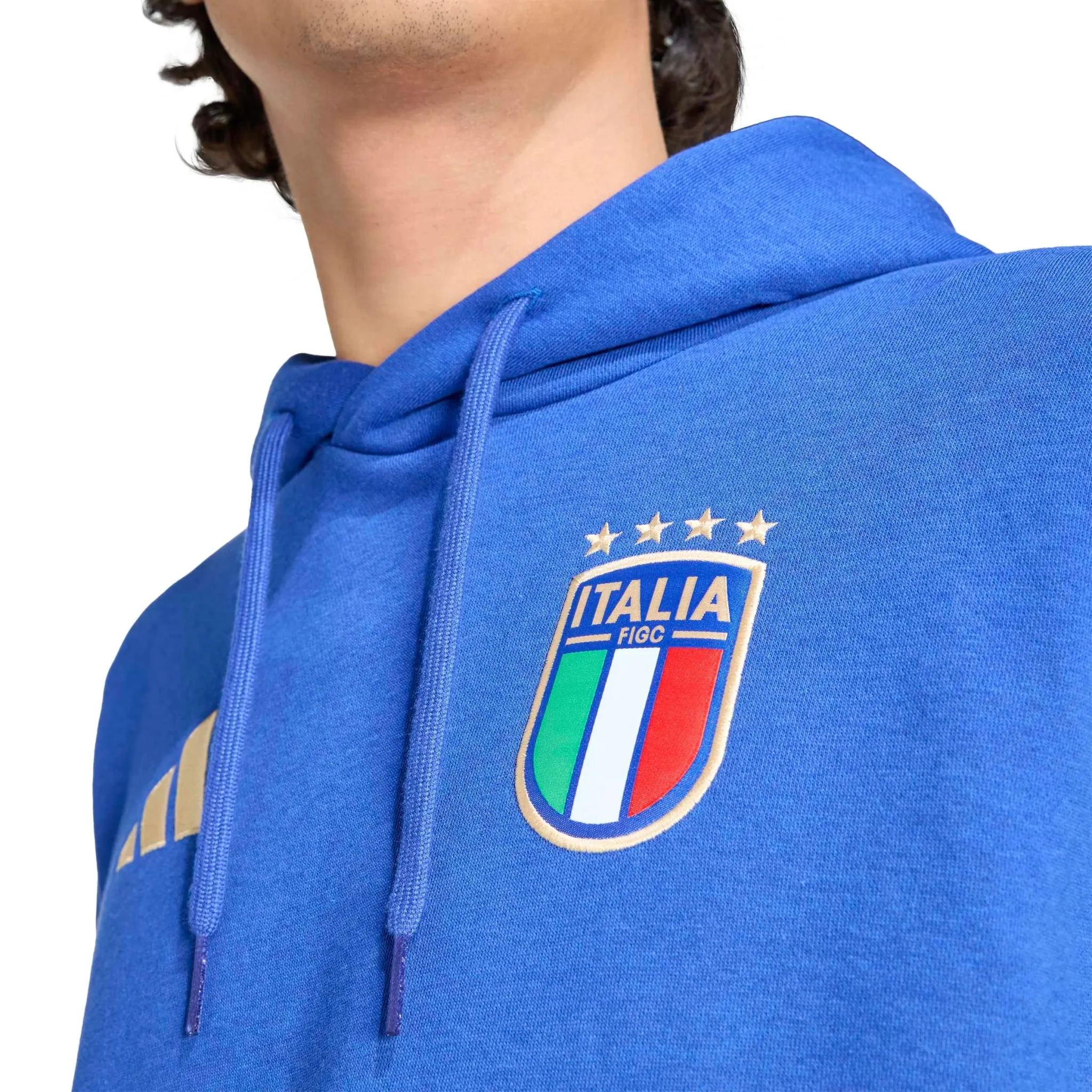 adidas 2026 Italy Men's DNA Fleece Hoodie - Image 4