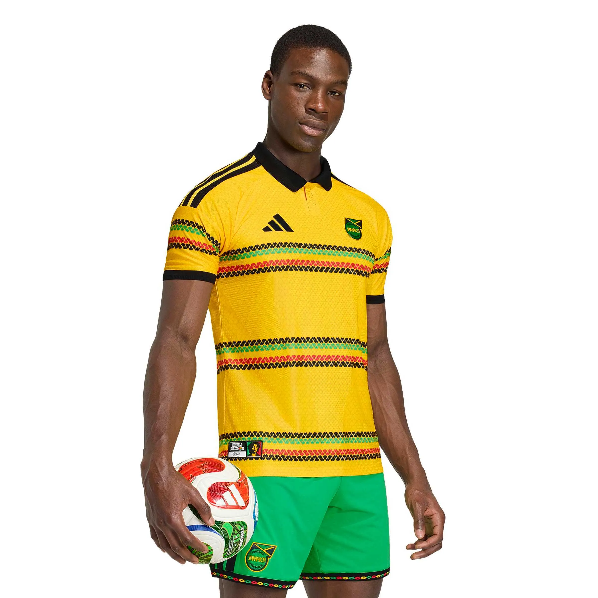 adidas 2026 Jamaica Men's Authentic Home Soccer Jersey - Image 3