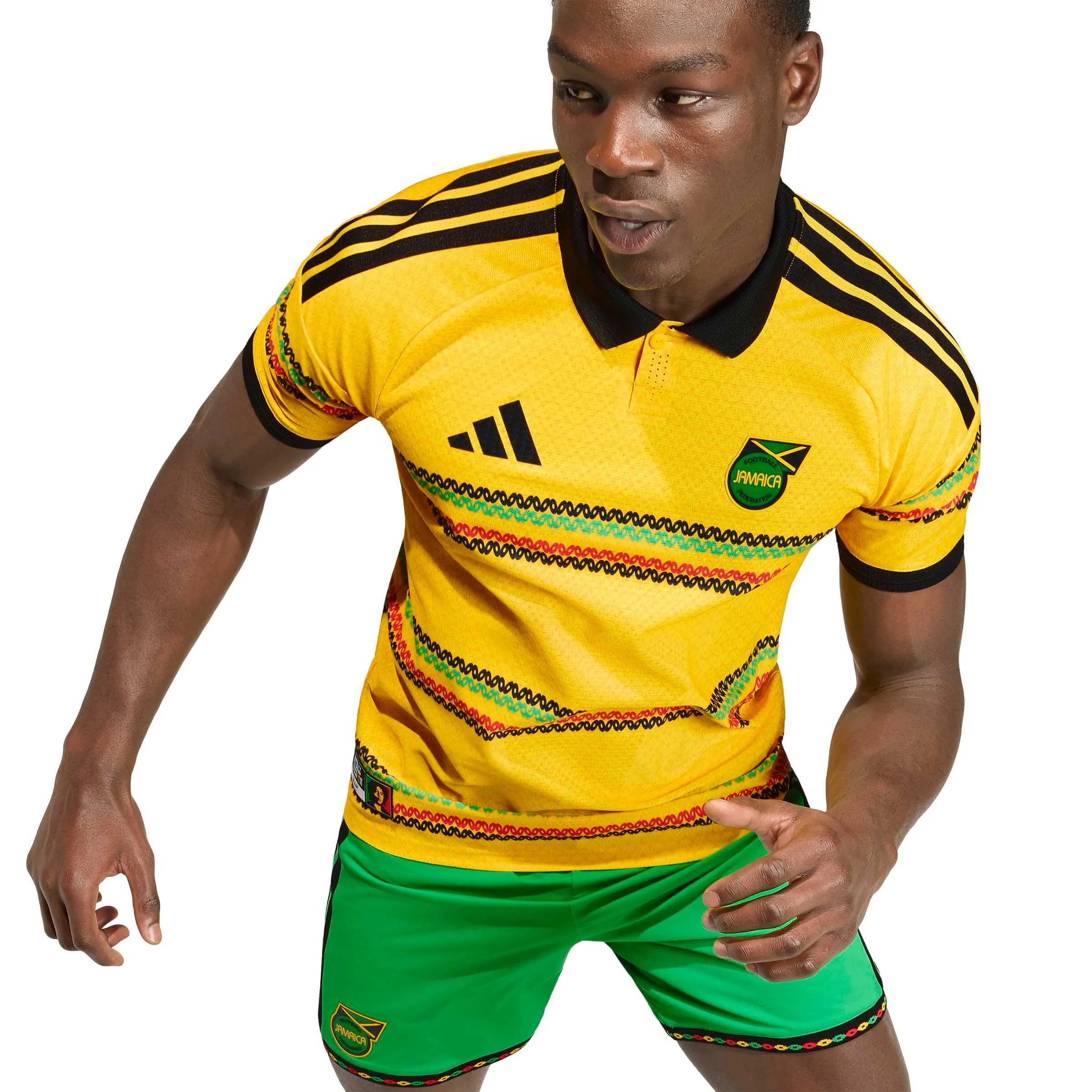 adidas 2026 Jamaica Men's Authentic Home Soccer Jersey - Image 5