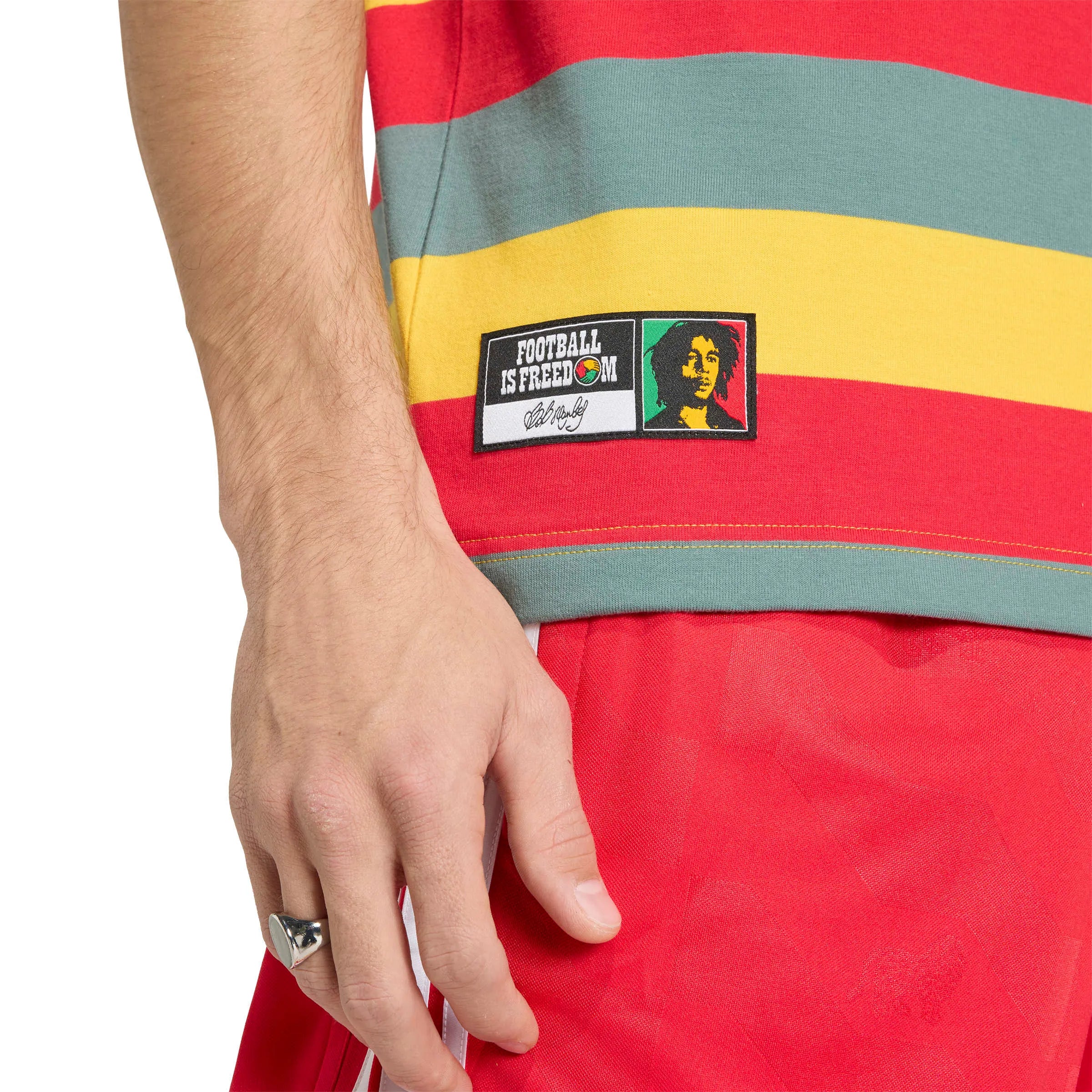adidas 2026 Jamaica Men's Bob Marley Originals Tee - Image 5