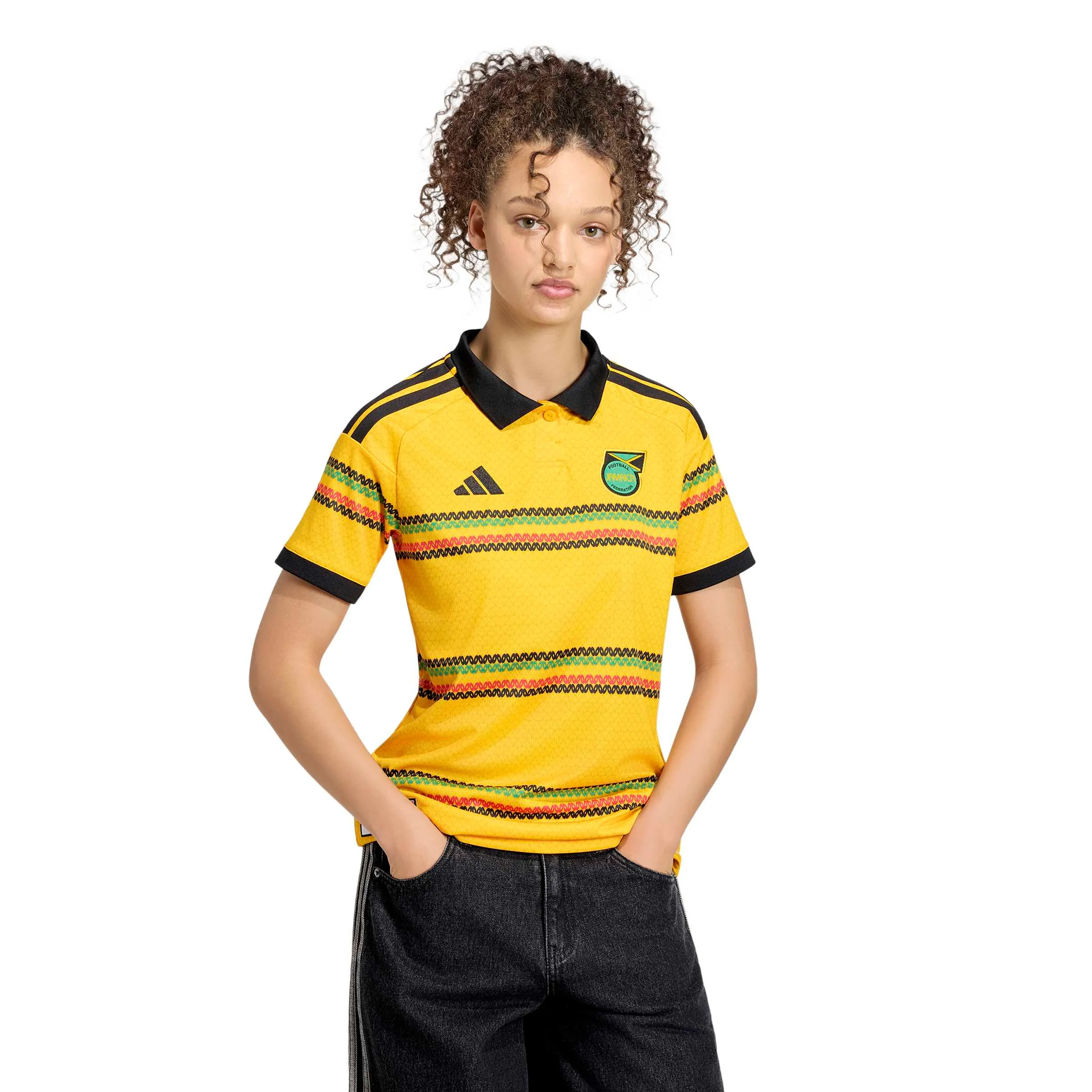 adidas 2026 Jamaica Women's Stadium Home Soccer Jersey - Image 3
