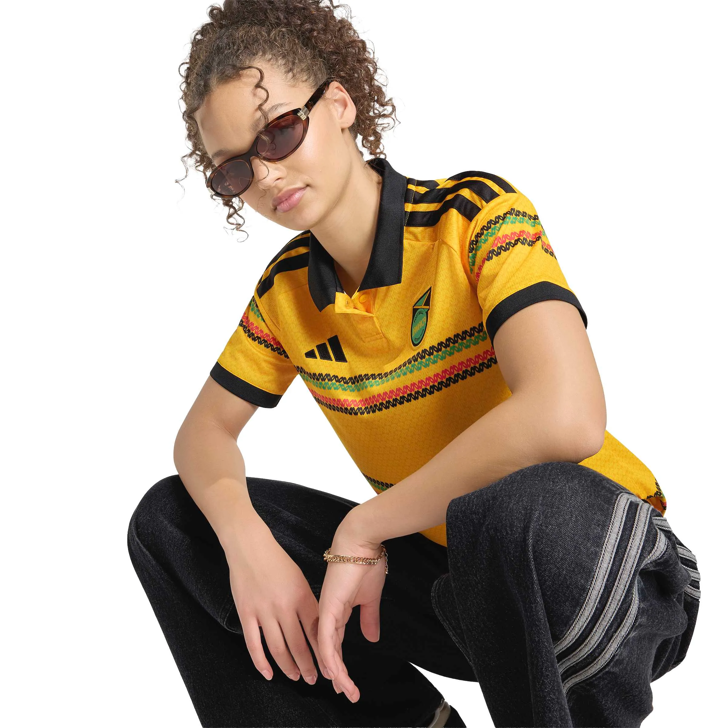 adidas 2026 Jamaica Women's Stadium Home Soccer Jersey - Image 5