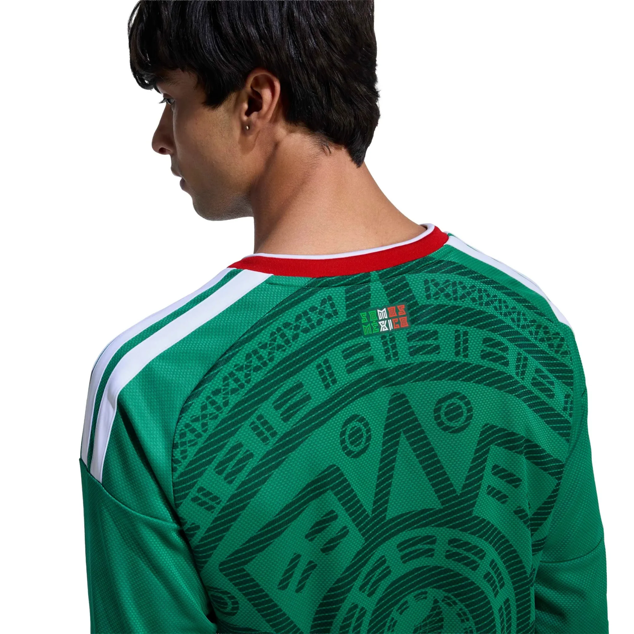 adidas 2026 Mexico Men's Stadium Home Long-Sleeve Soccer Jersey - Image 6