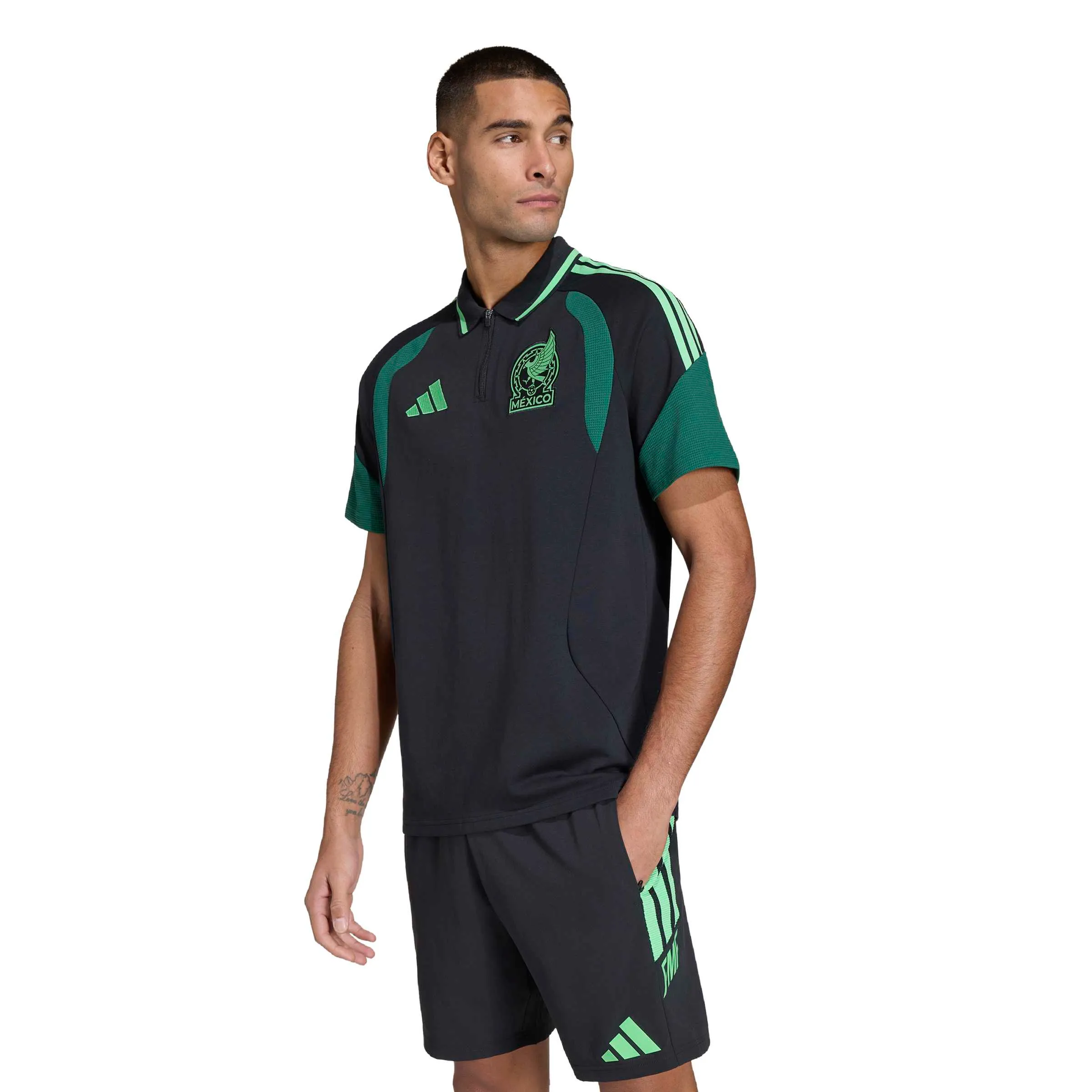adidas 2026 Mexico Men's Tiro Polo Shirt - Image 2