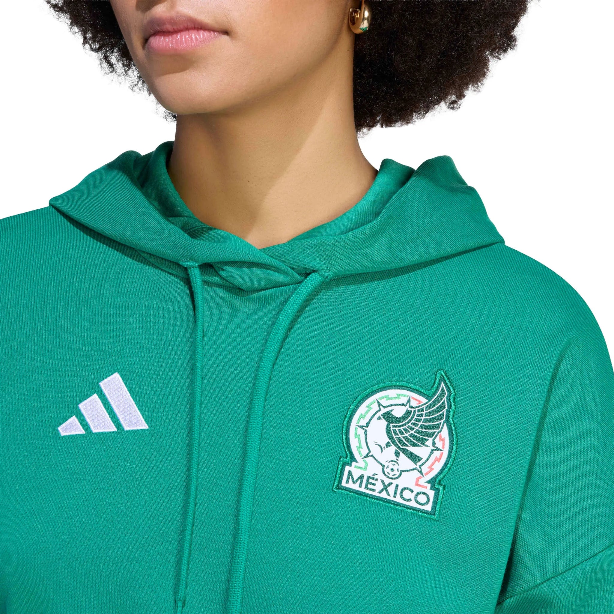 adidas 2026 Mexico Women's DNA Hoodie - Image 5