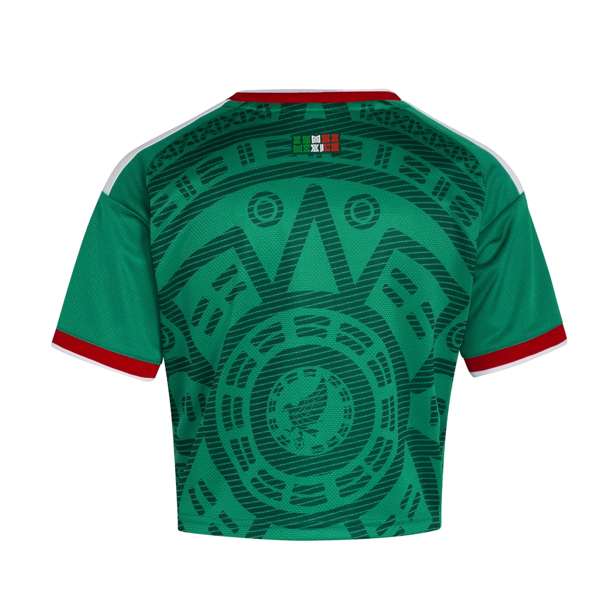 adidas 2026 Mexico Women's Stadium Home Cropped Soccer Jersey - Image 2
