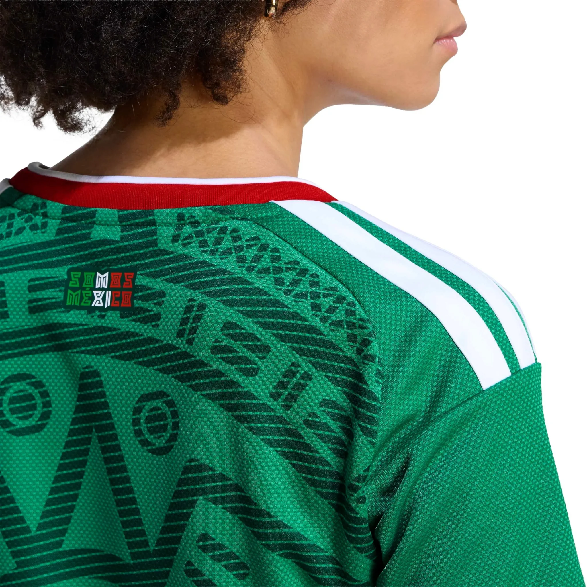 adidas 2026 Mexico Women's Stadium Home Cropped Soccer Jersey - Image 6
