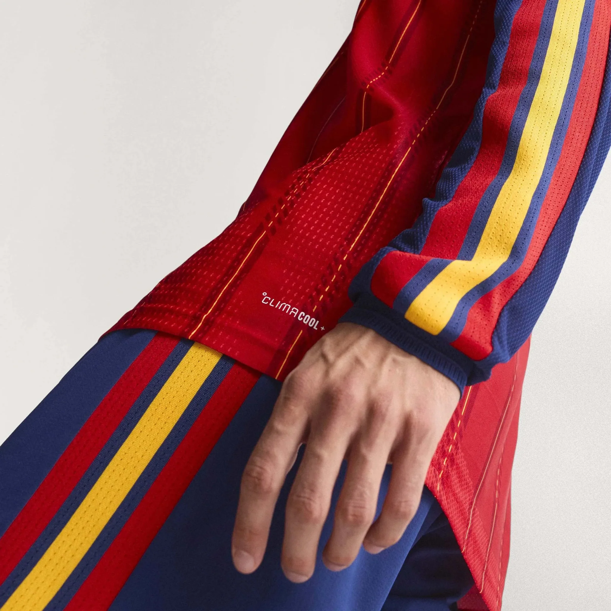 adidas 2026 Spain Men's Authentic Home Long-Sleeve Soccer Jersey - Image 10