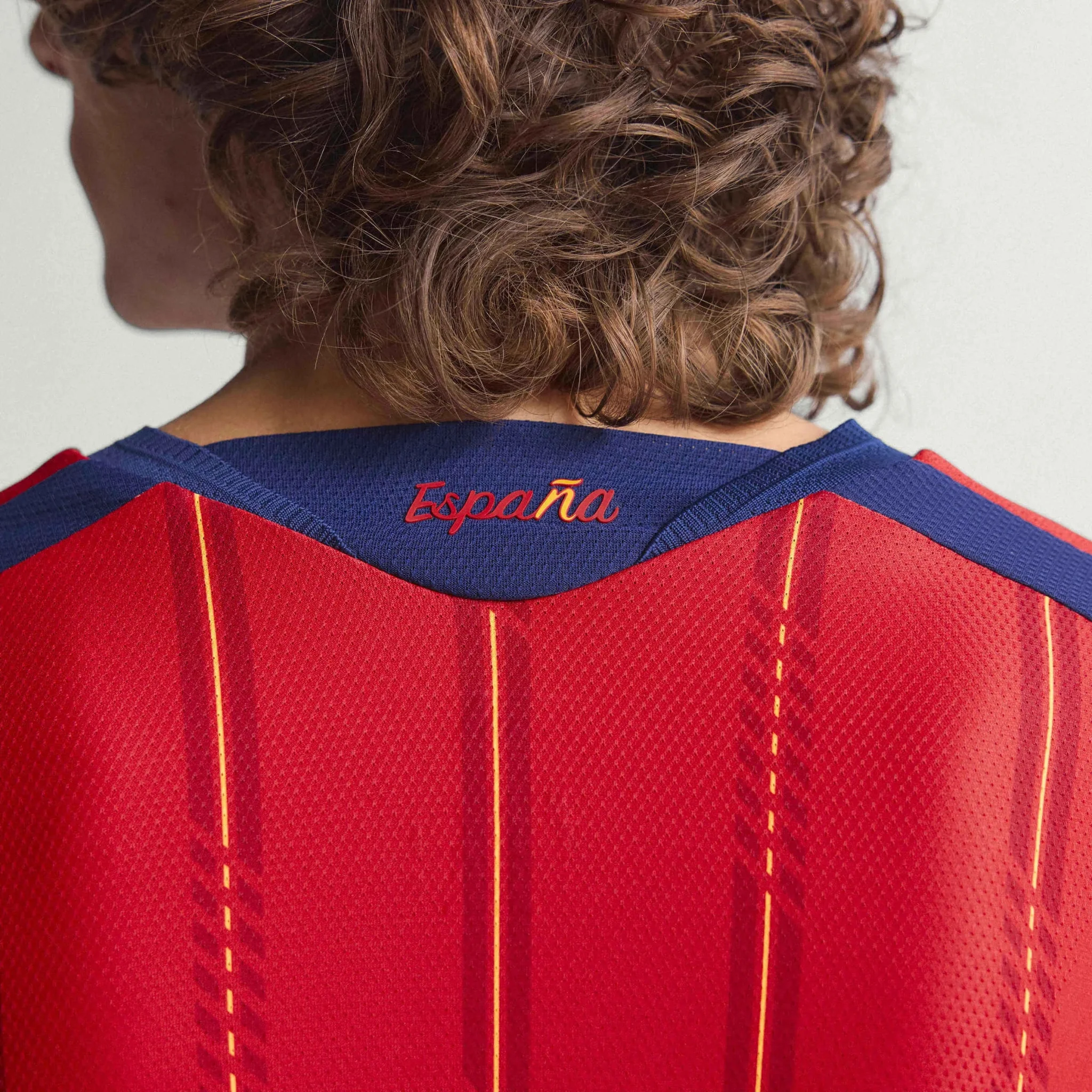 adidas 2026 Spain Men's Authentic Home Long-Sleeve Soccer Jersey - Image 9