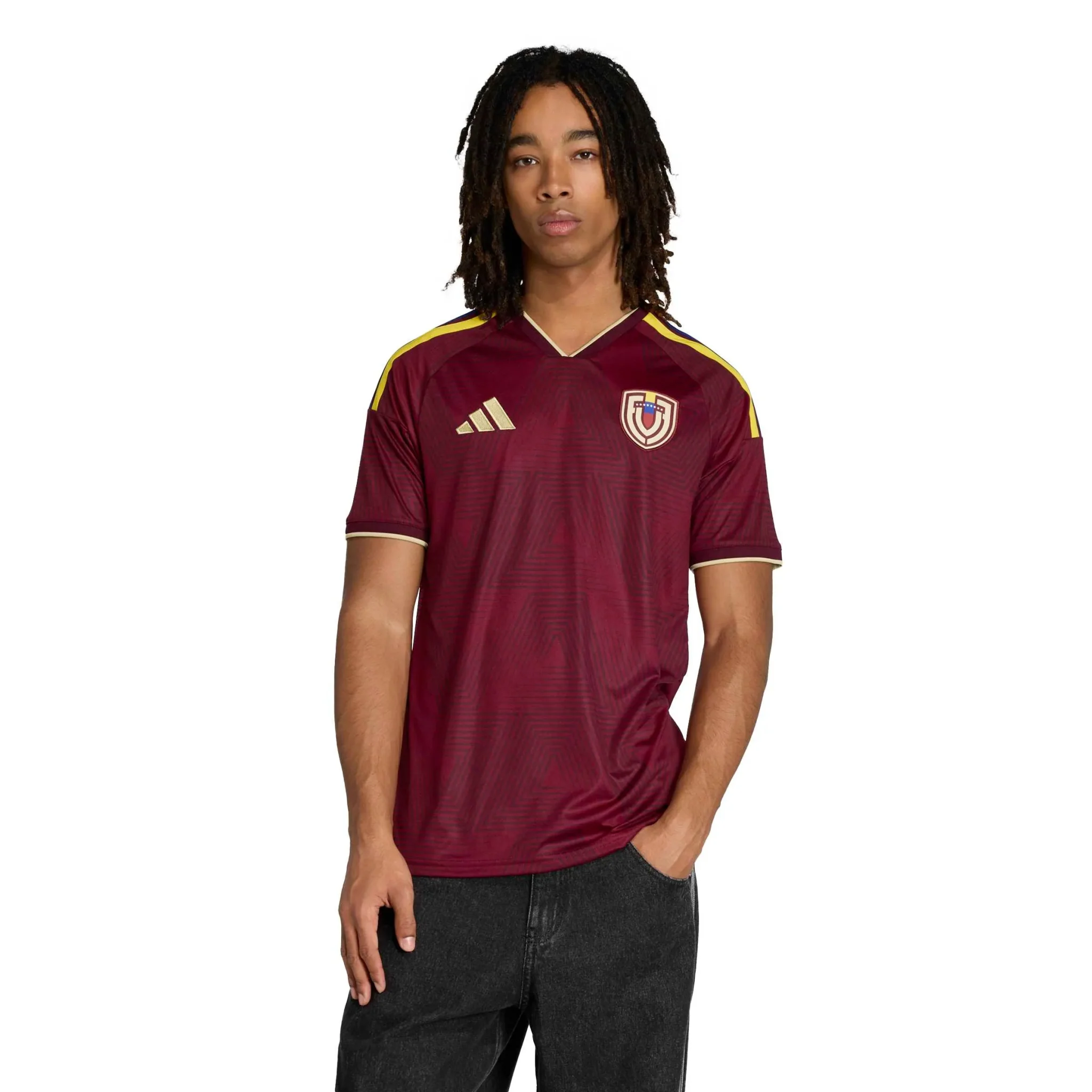 adidas 2026 Venezuela Men's Stadium Home Soccer Jersey - Image 3