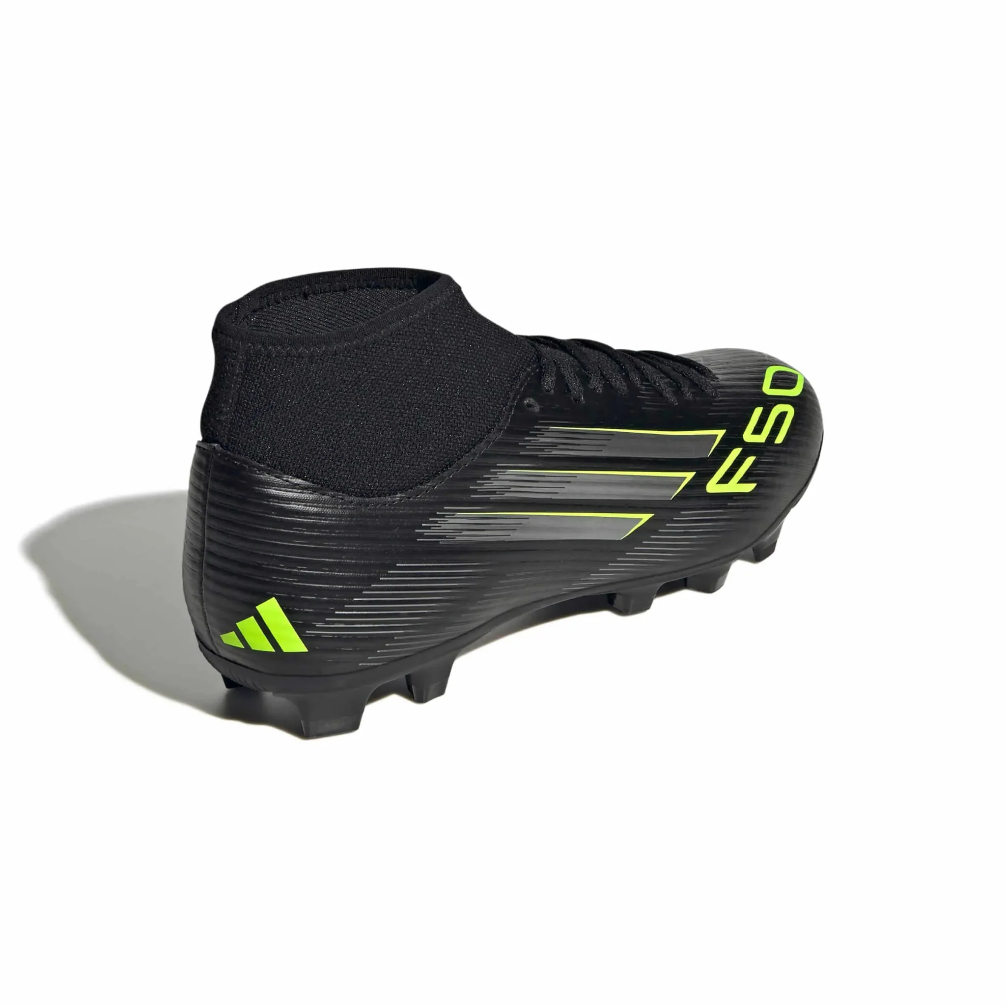 adidas F50 Club Mid Firm/Multi Ground Soccer Cleats - Electric Stealth Pack (FA25) - Image 4